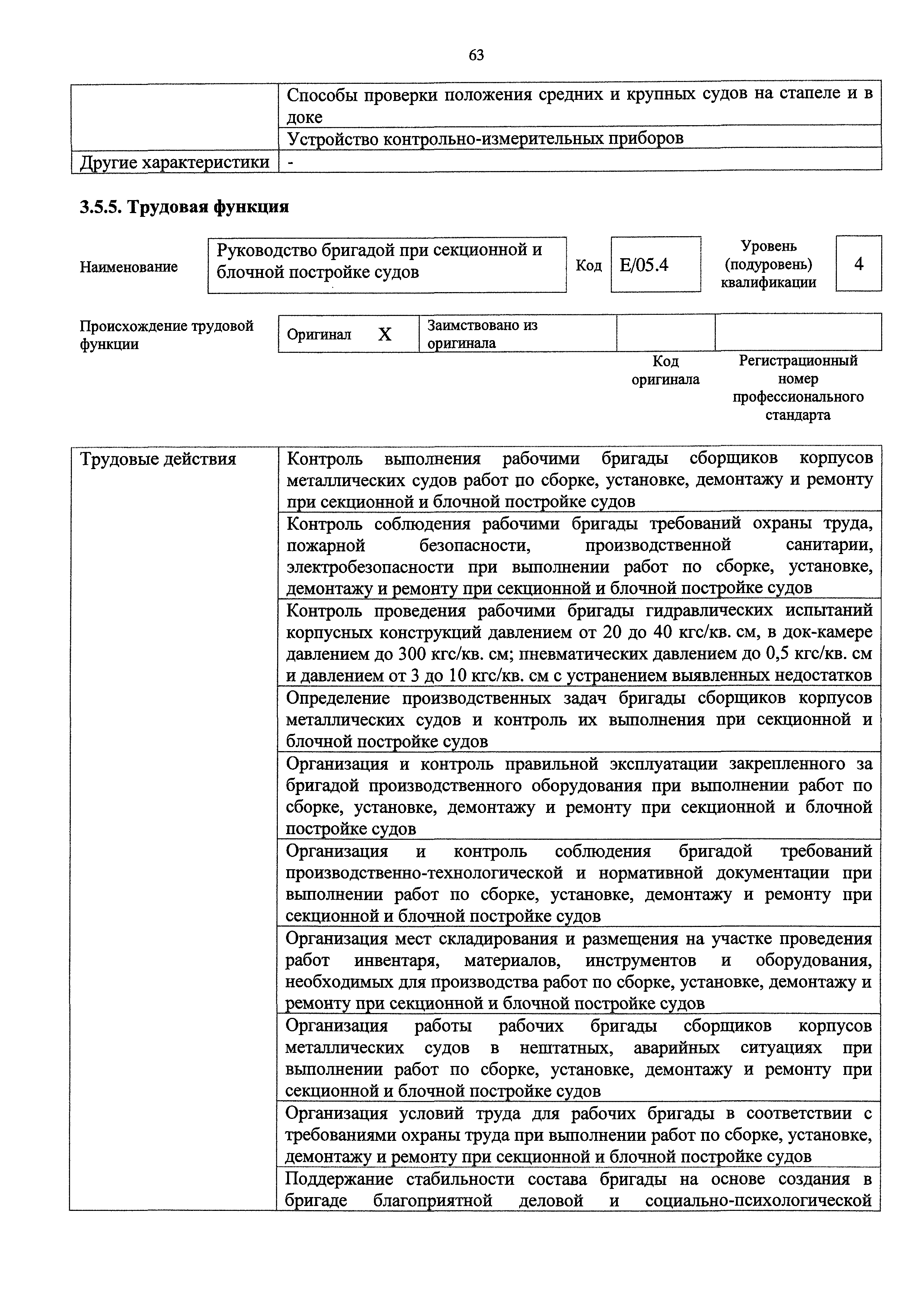 Скачать Приказ 321н Об утверждении профессионального стандарта Сборщик  корпусов металлических судов