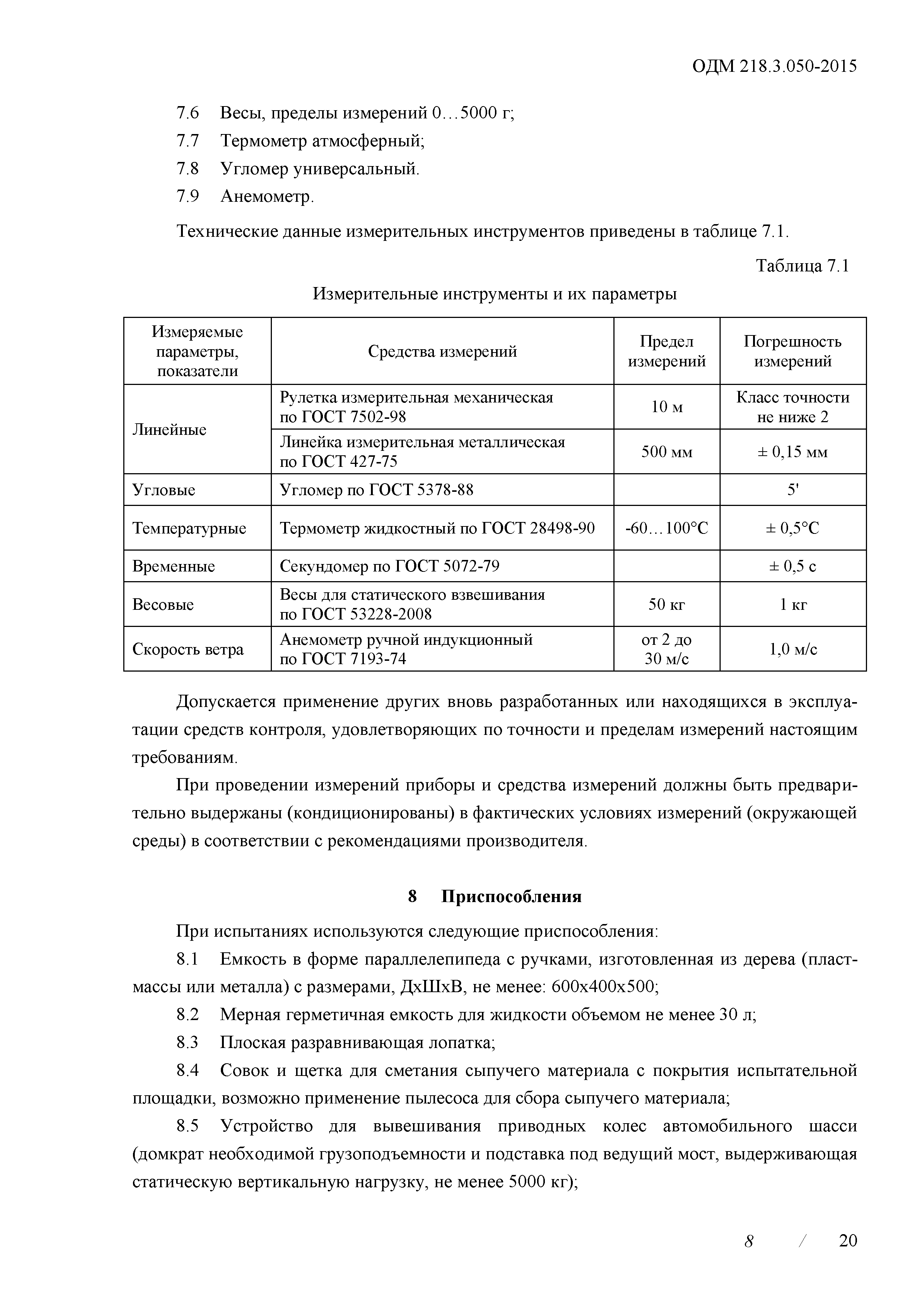 ОДМ 218.3.050-2015