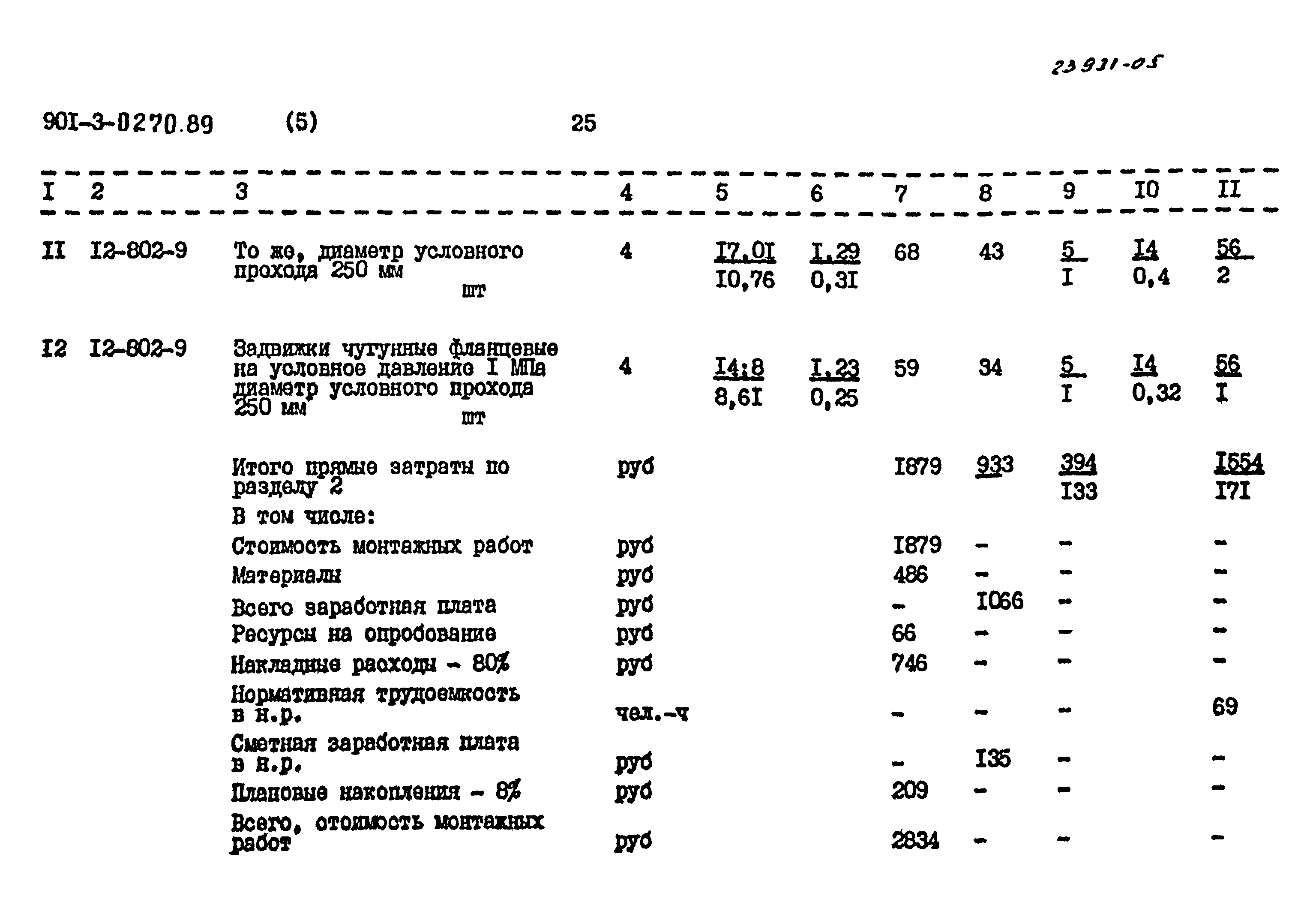 Типовые проектные решения 901-3-0270.89