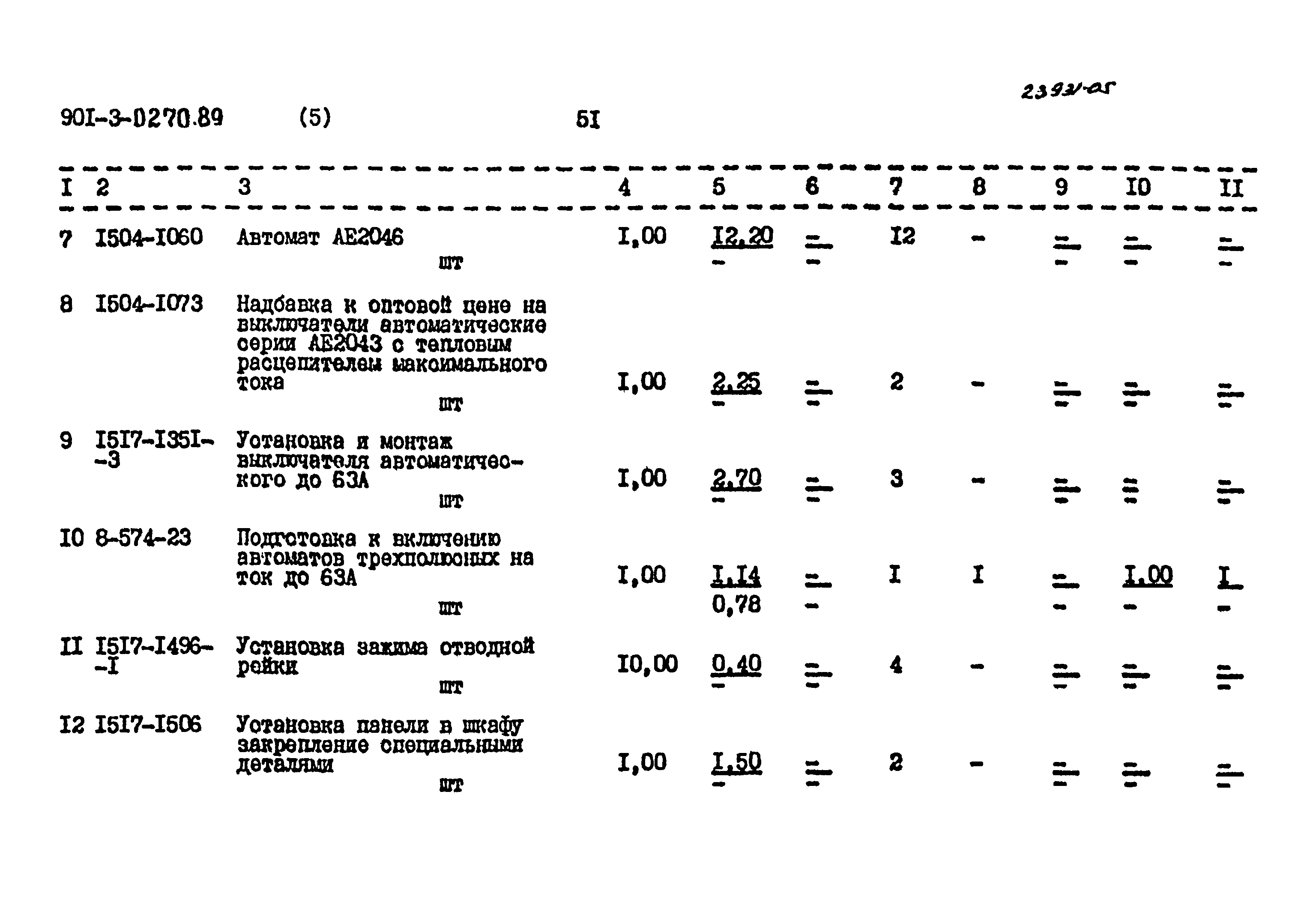 Типовые проектные решения 901-3-0270.89