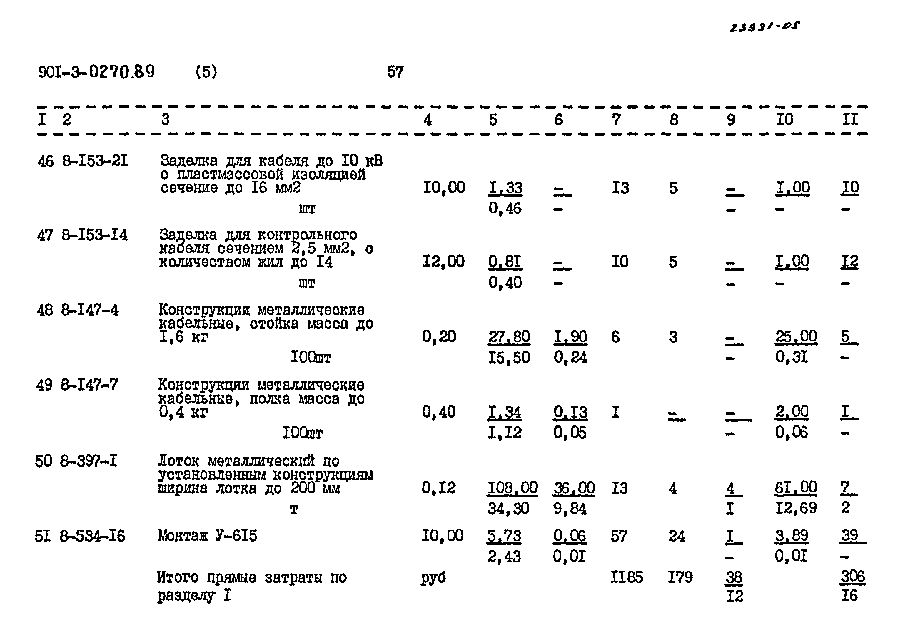 Типовые проектные решения 901-3-0270.89