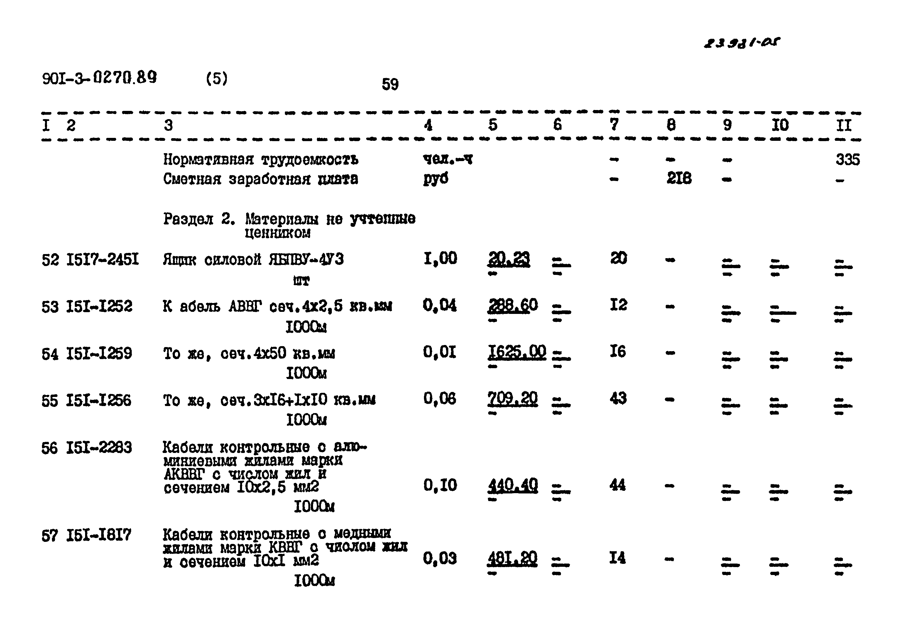 Типовые проектные решения 901-3-0270.89