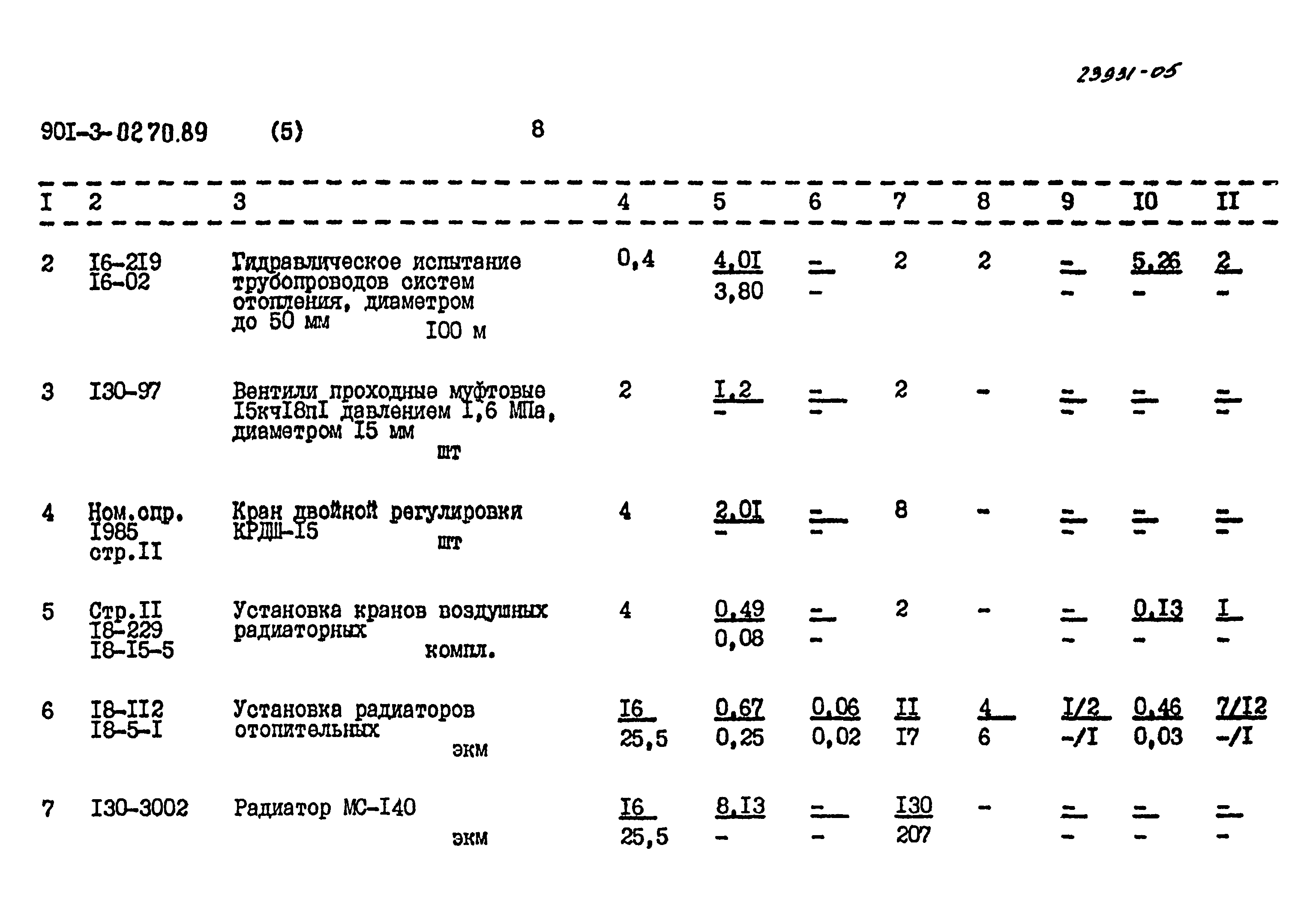 Типовые проектные решения 901-3-0270.89