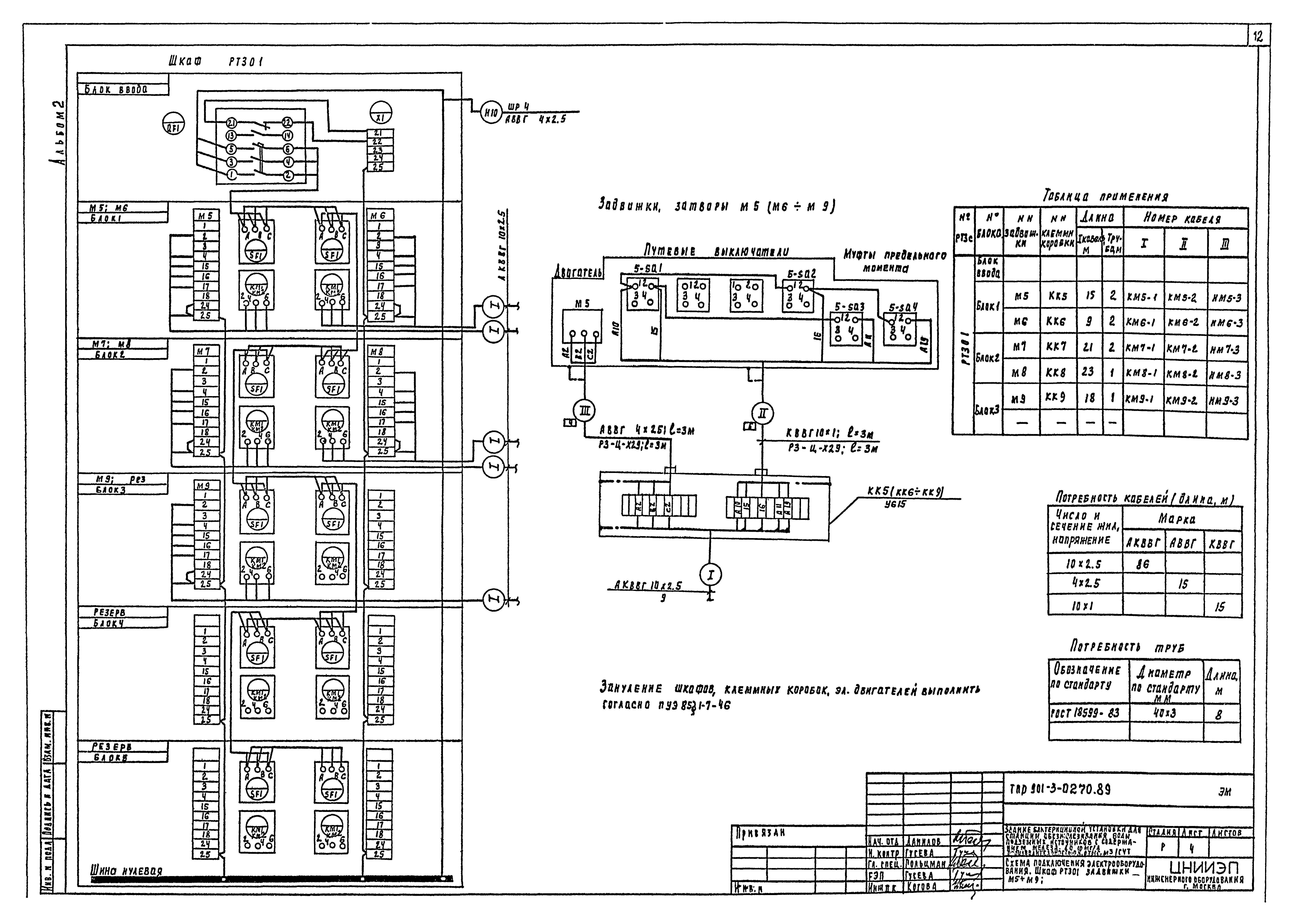 Типовые проектные решения 901-3-0270.89