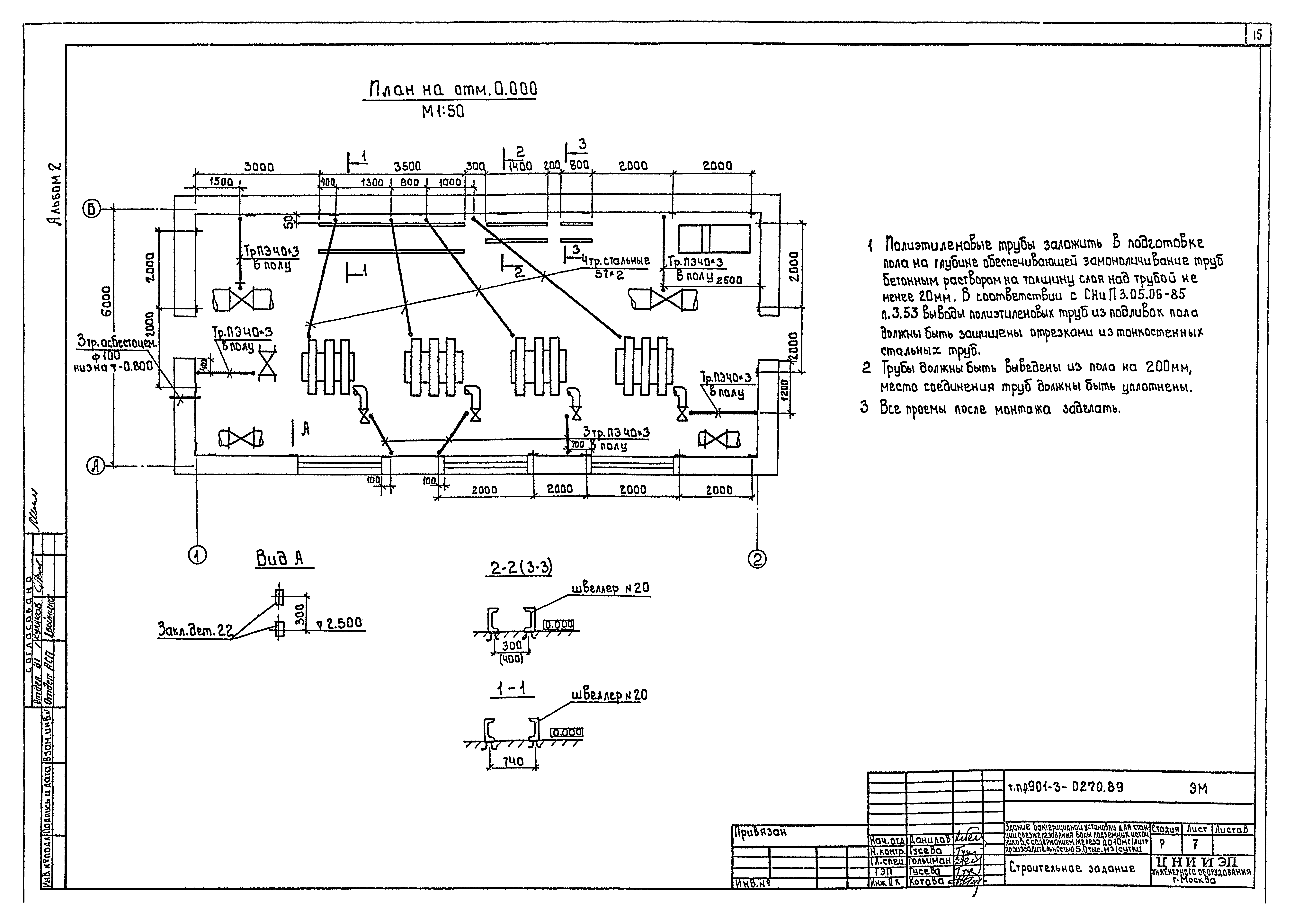 Типовые проектные решения 901-3-0270.89