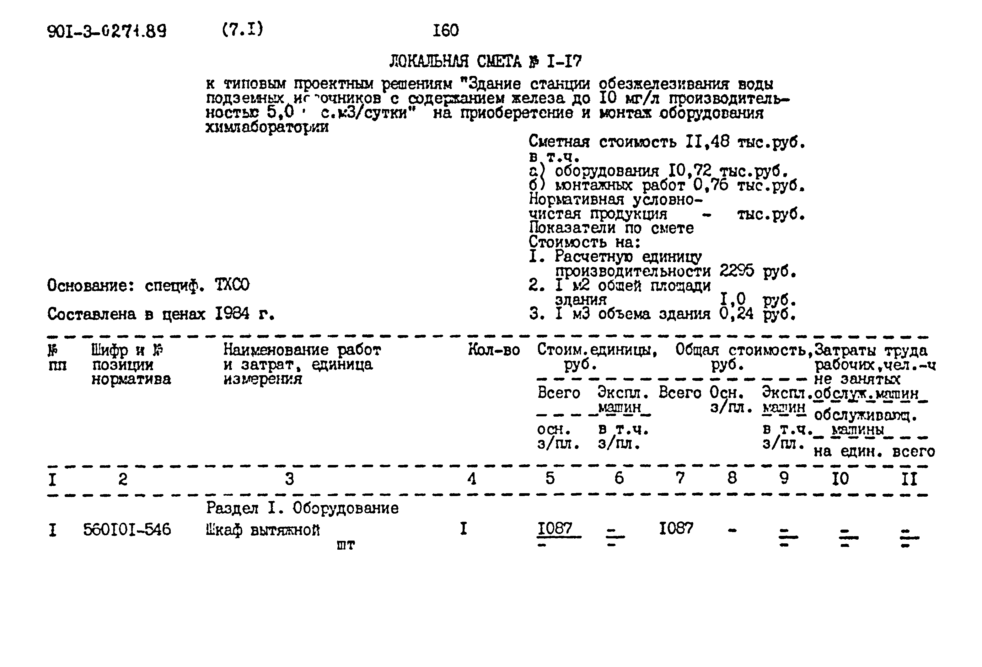 Типовые проектные решения 901-3-0271.89