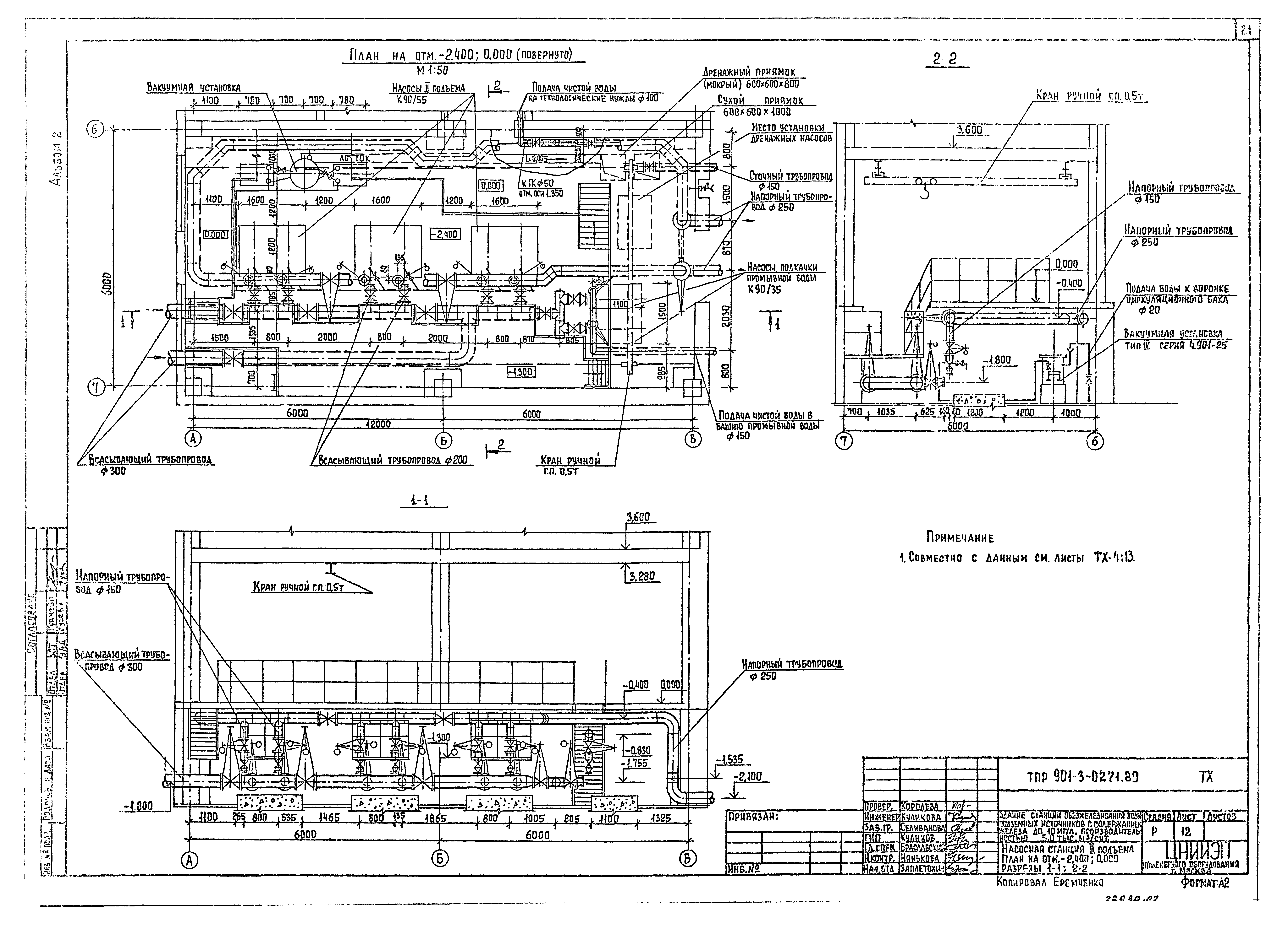 Типовые проектные решения 901-3-0271.89