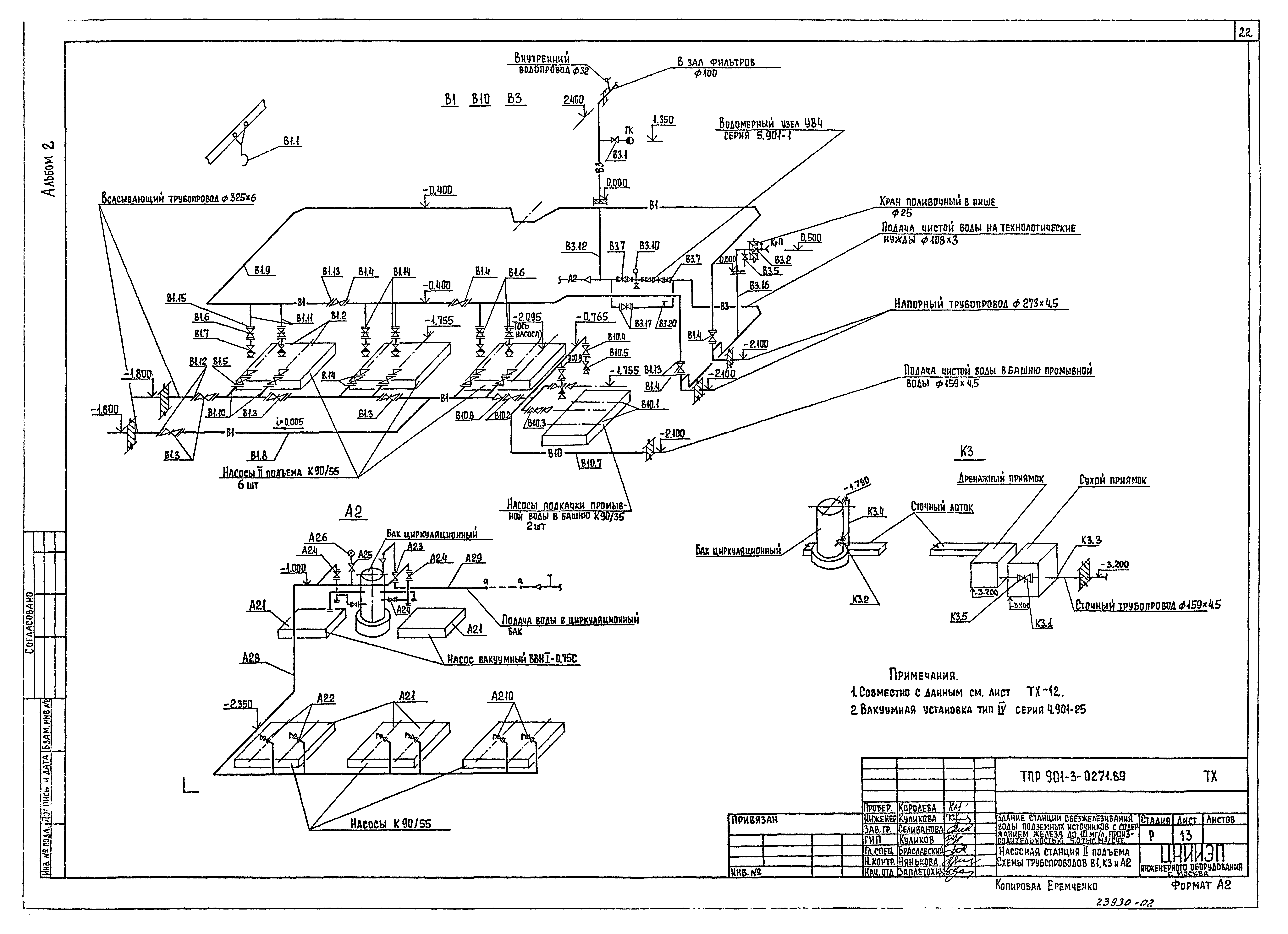 Типовые проектные решения 901-3-0271.89