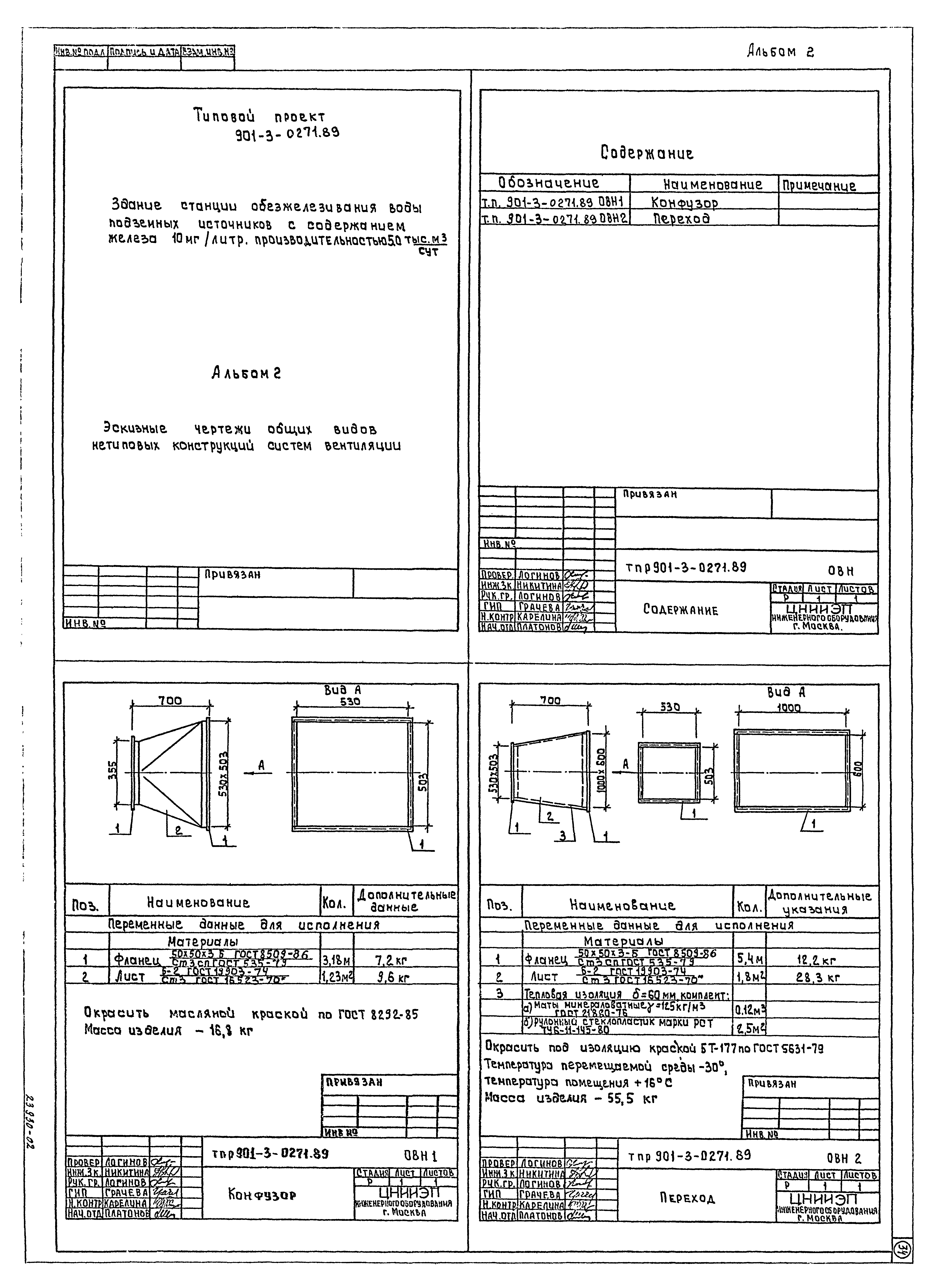 Типовые проектные решения 901-3-0271.89