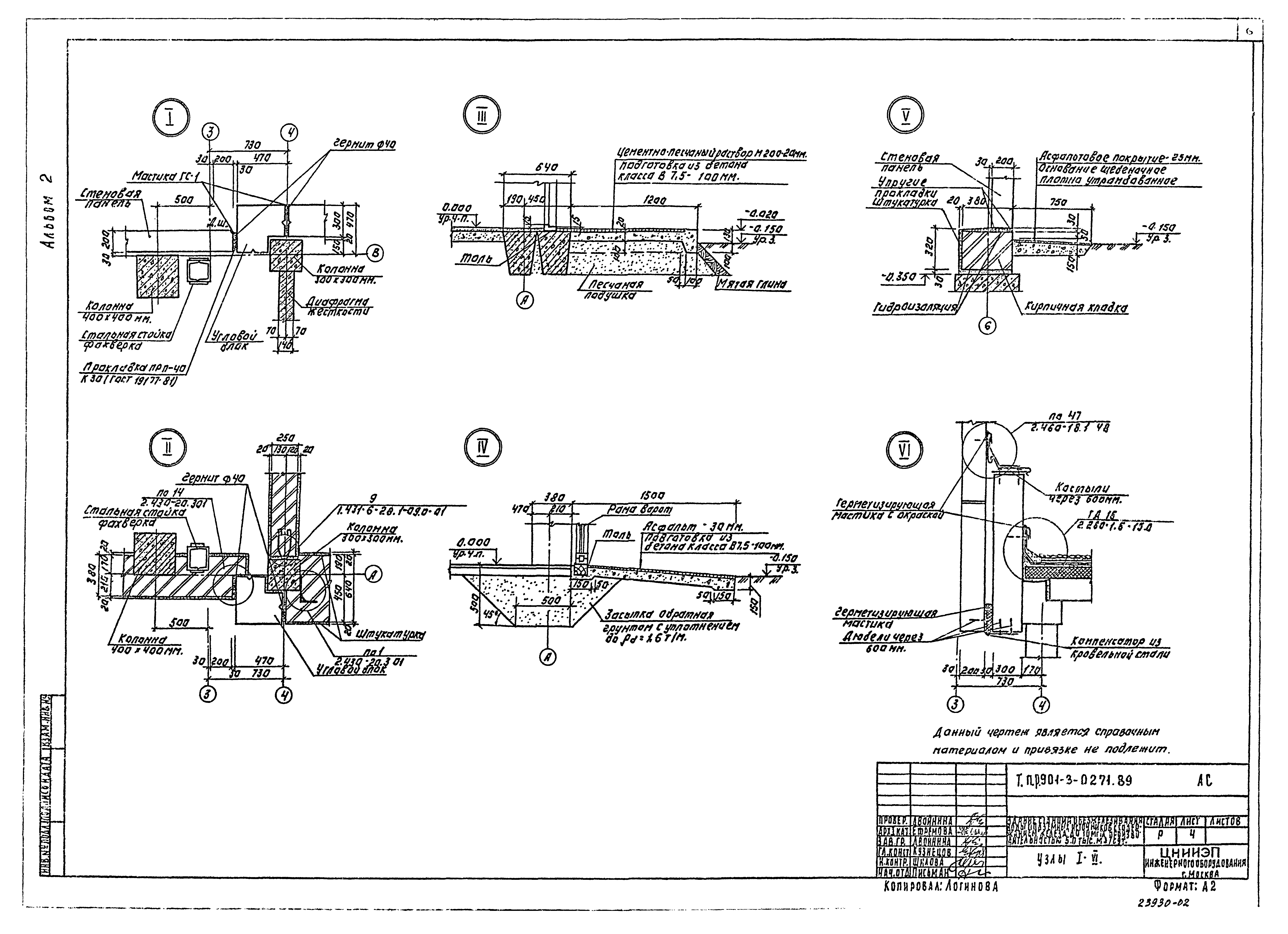 Типовые проектные решения 901-3-0271.89