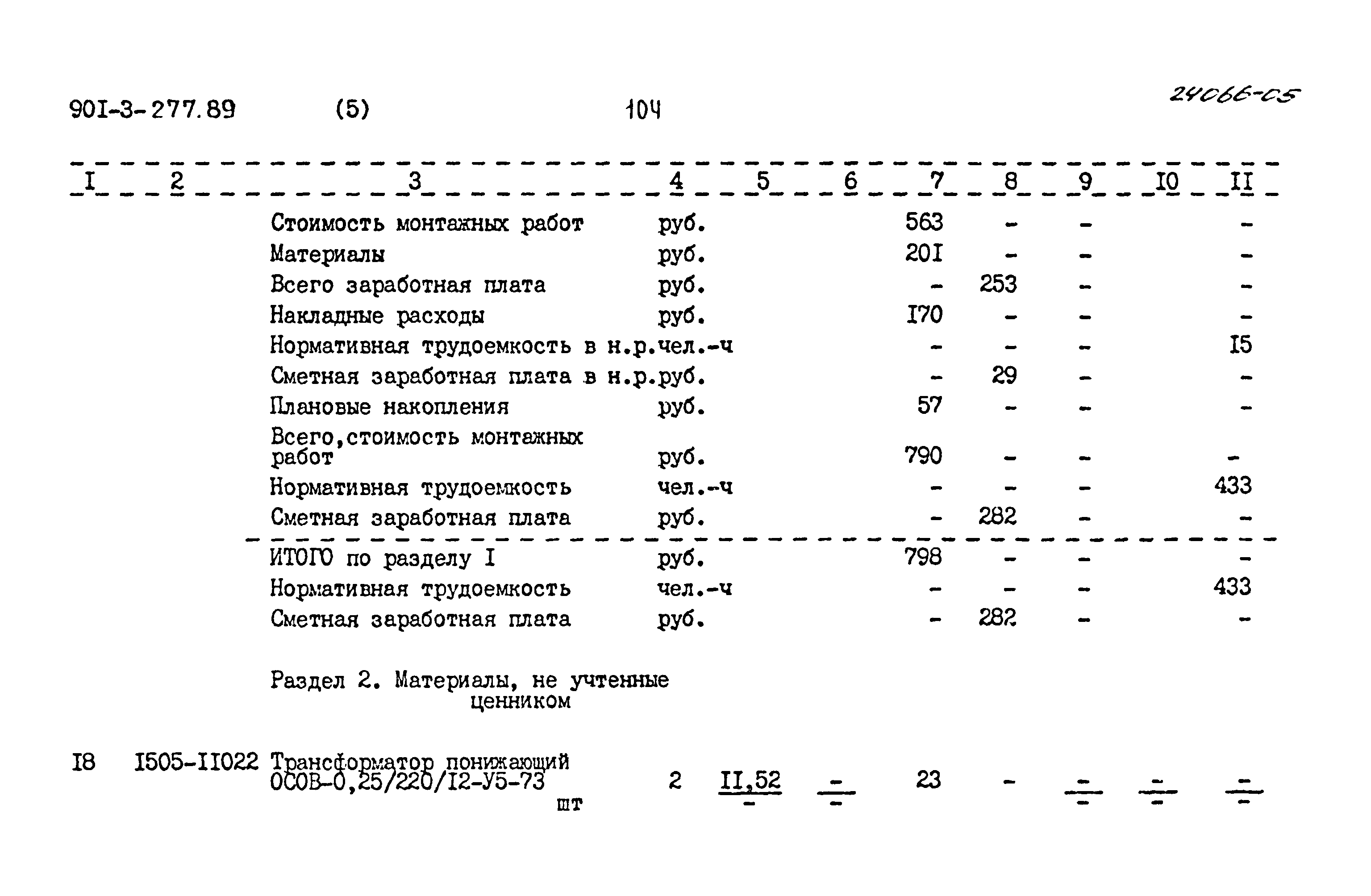 Типовой проект 901-3-277.89