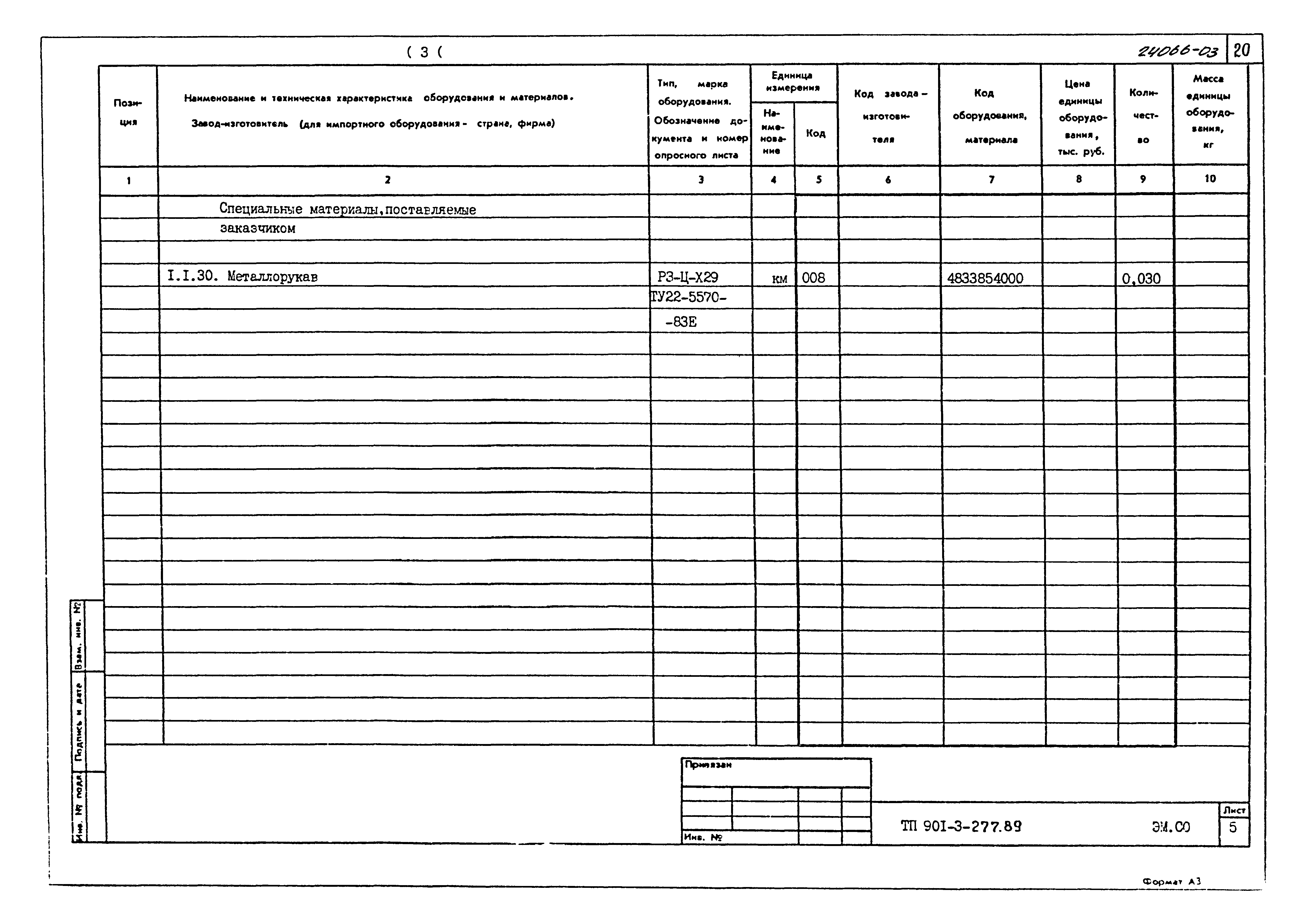 Типовой проект 901-3-277.89