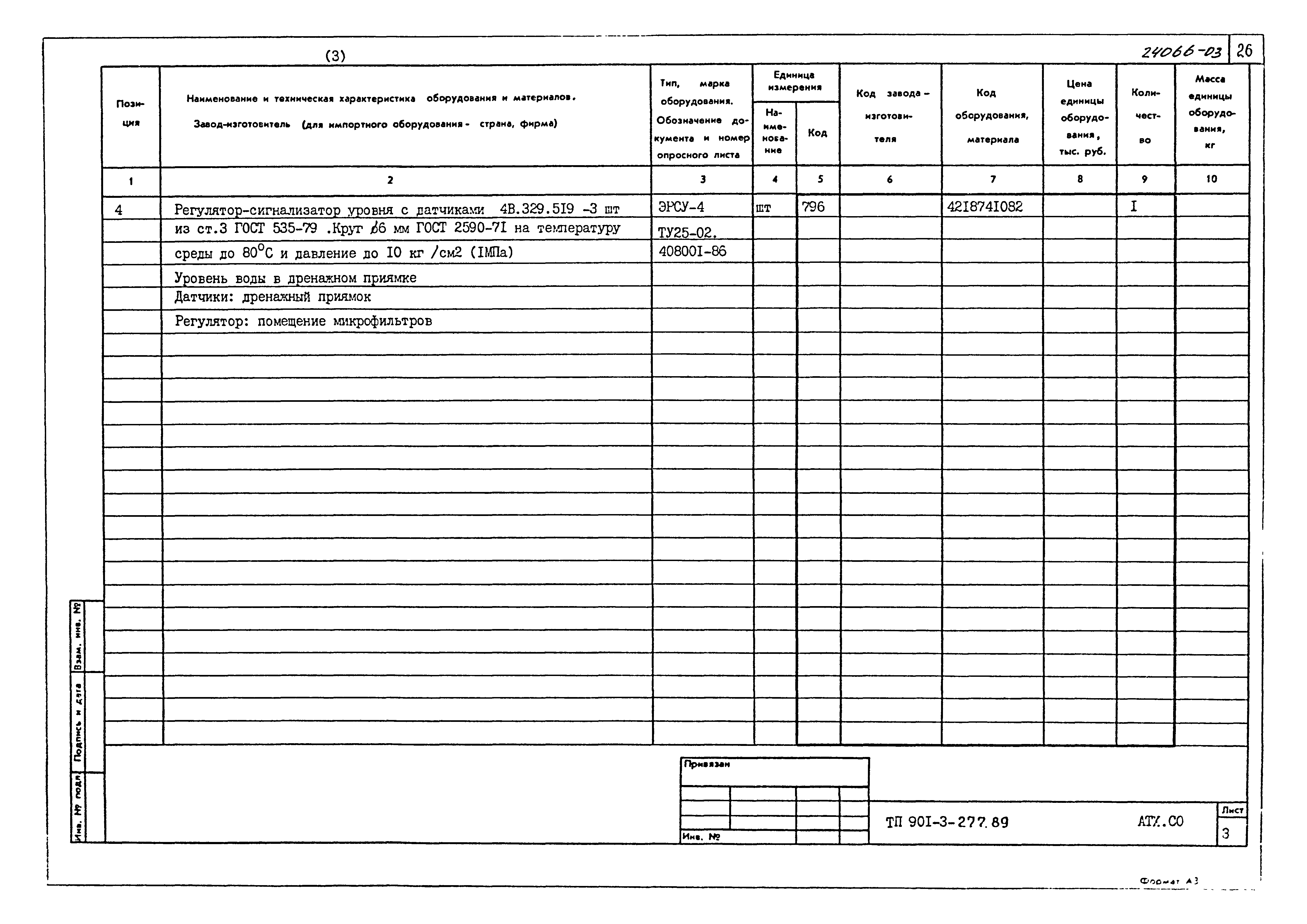 Типовой проект 901-3-277.89