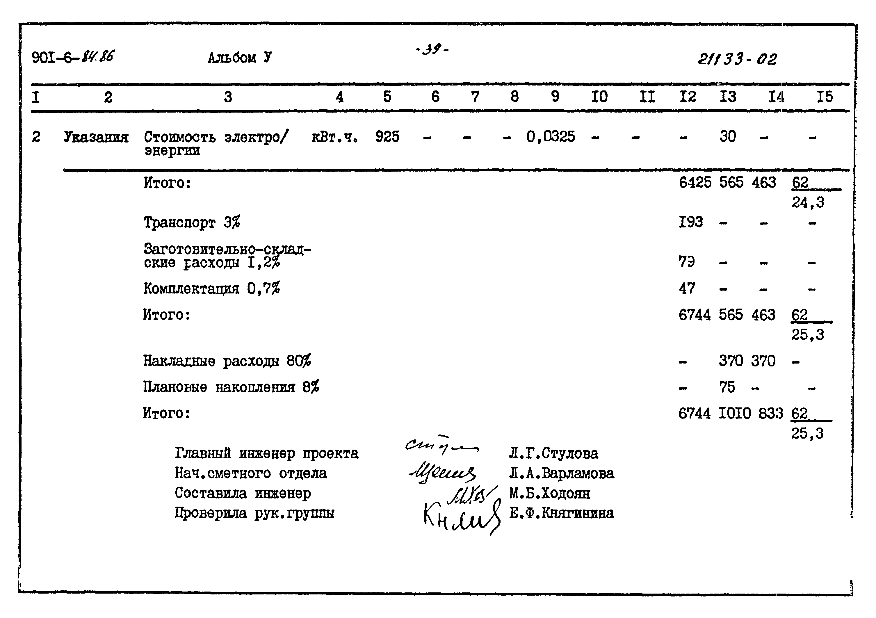 Типовой проект 901-6-84.86