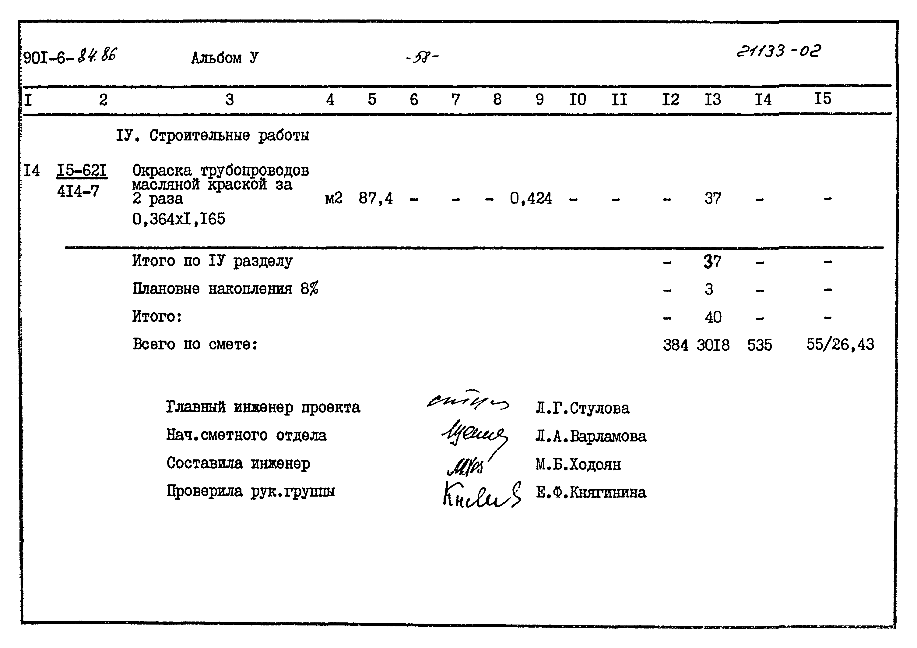 Типовой проект 901-6-84.86