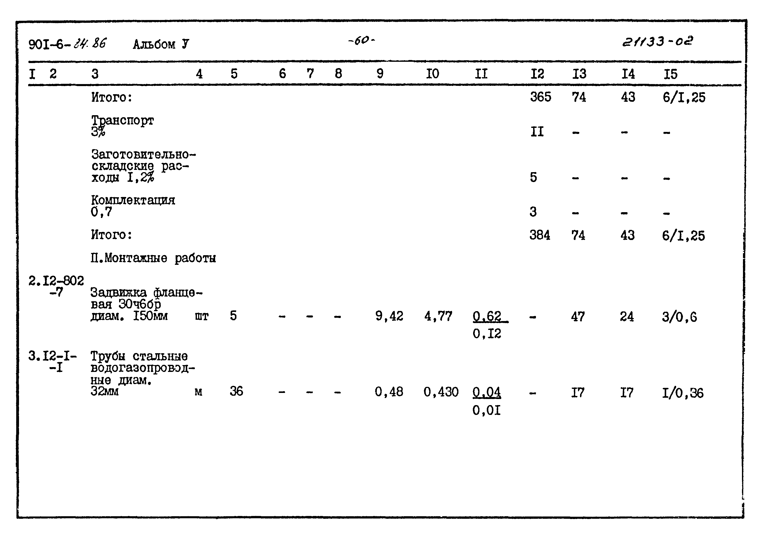 Типовой проект 901-6-84.86