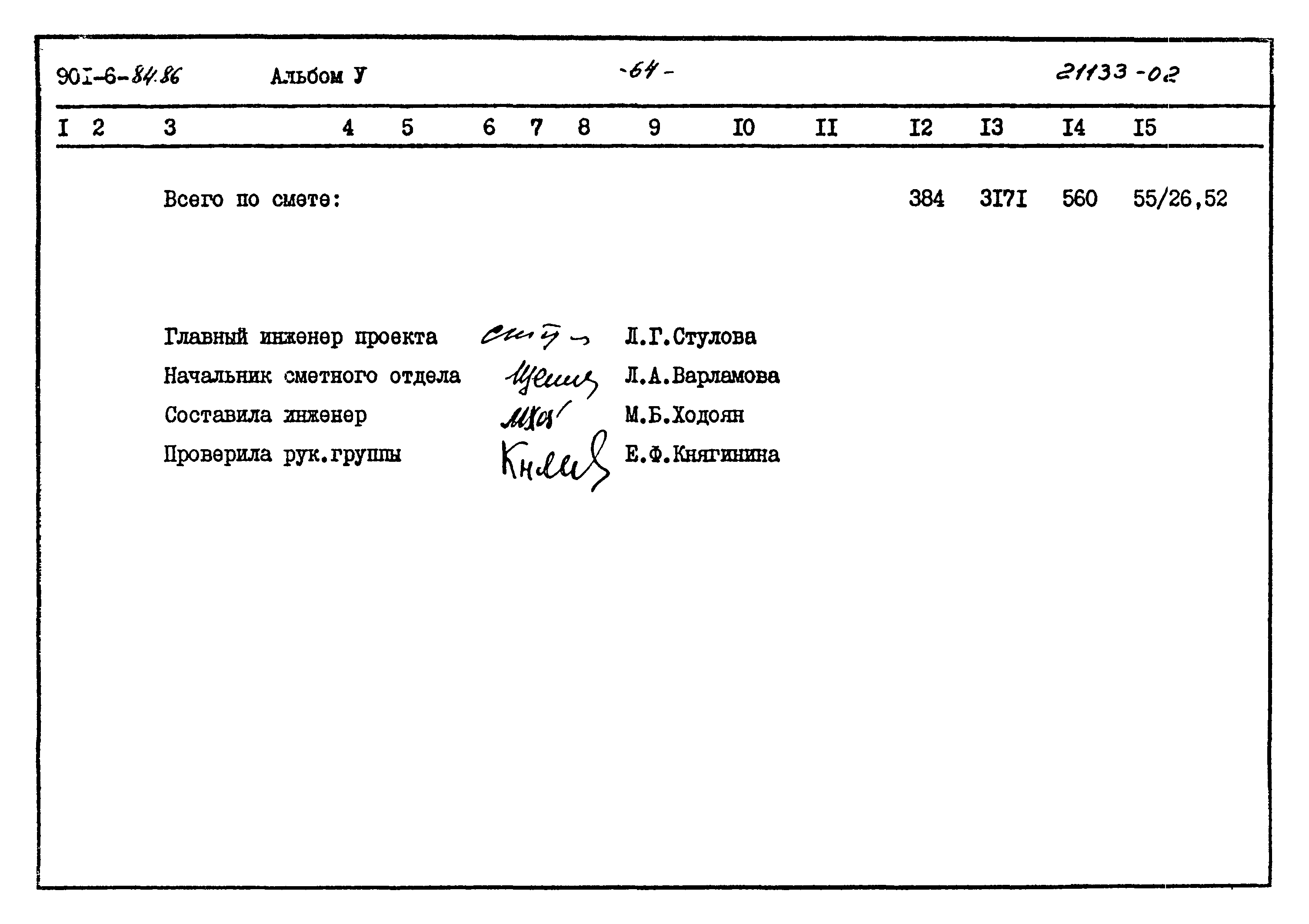 Типовой проект 901-6-84.86