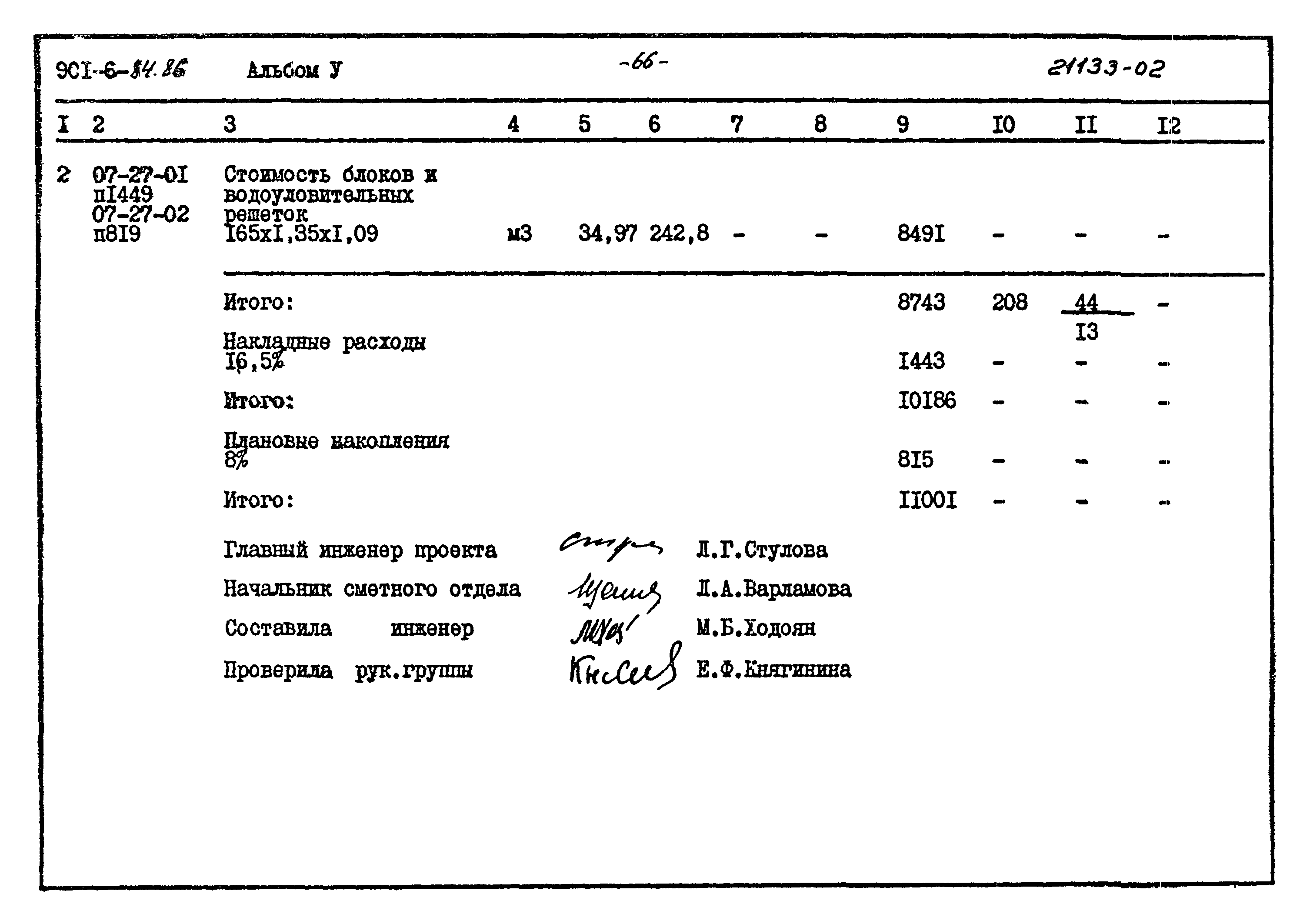 Типовой проект 901-6-84.86