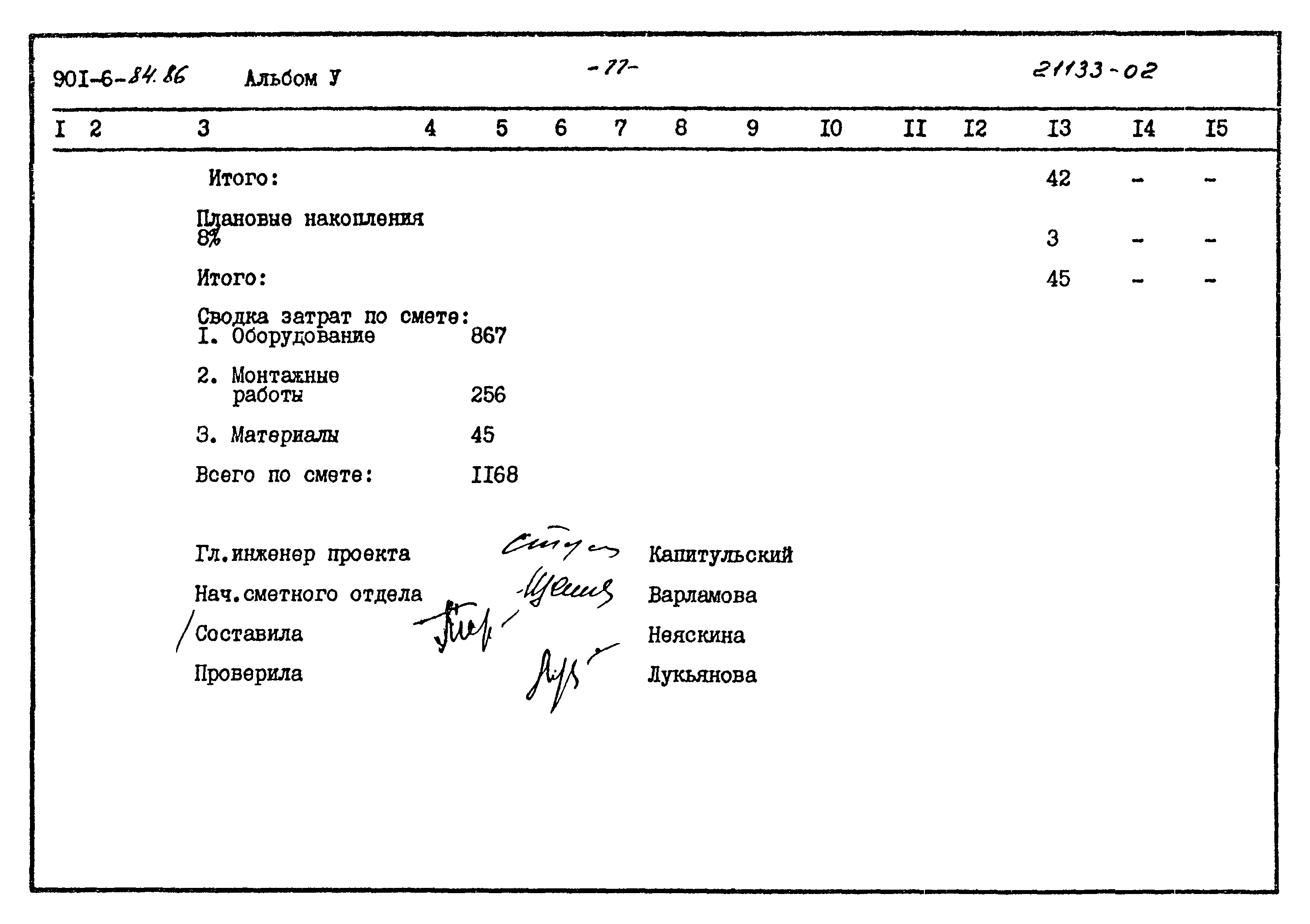 Типовой проект 901-6-84.86