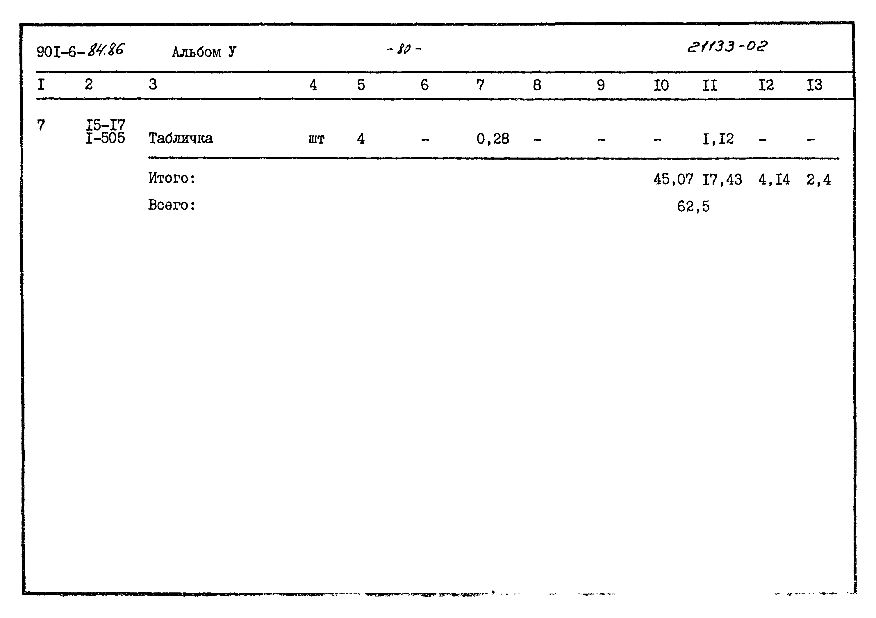 Типовой проект 901-6-84.86