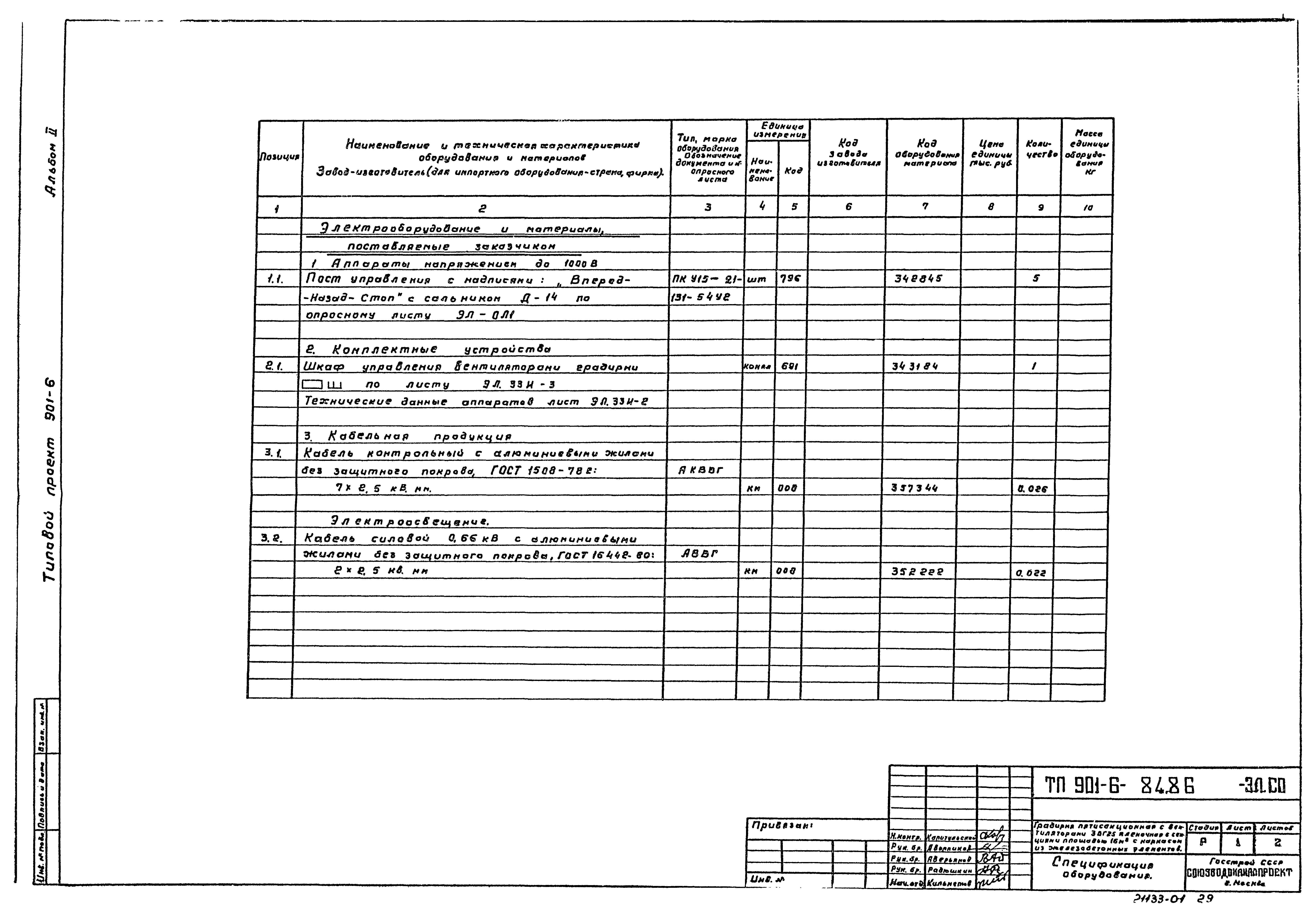 Типовой проект 901-6-84.86