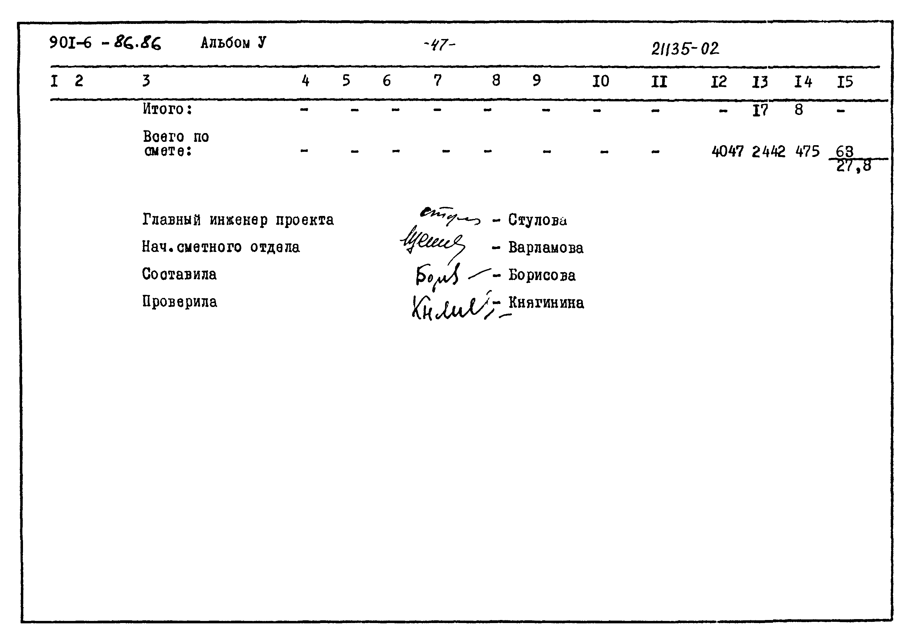 Типовой проект 901-6-86.86