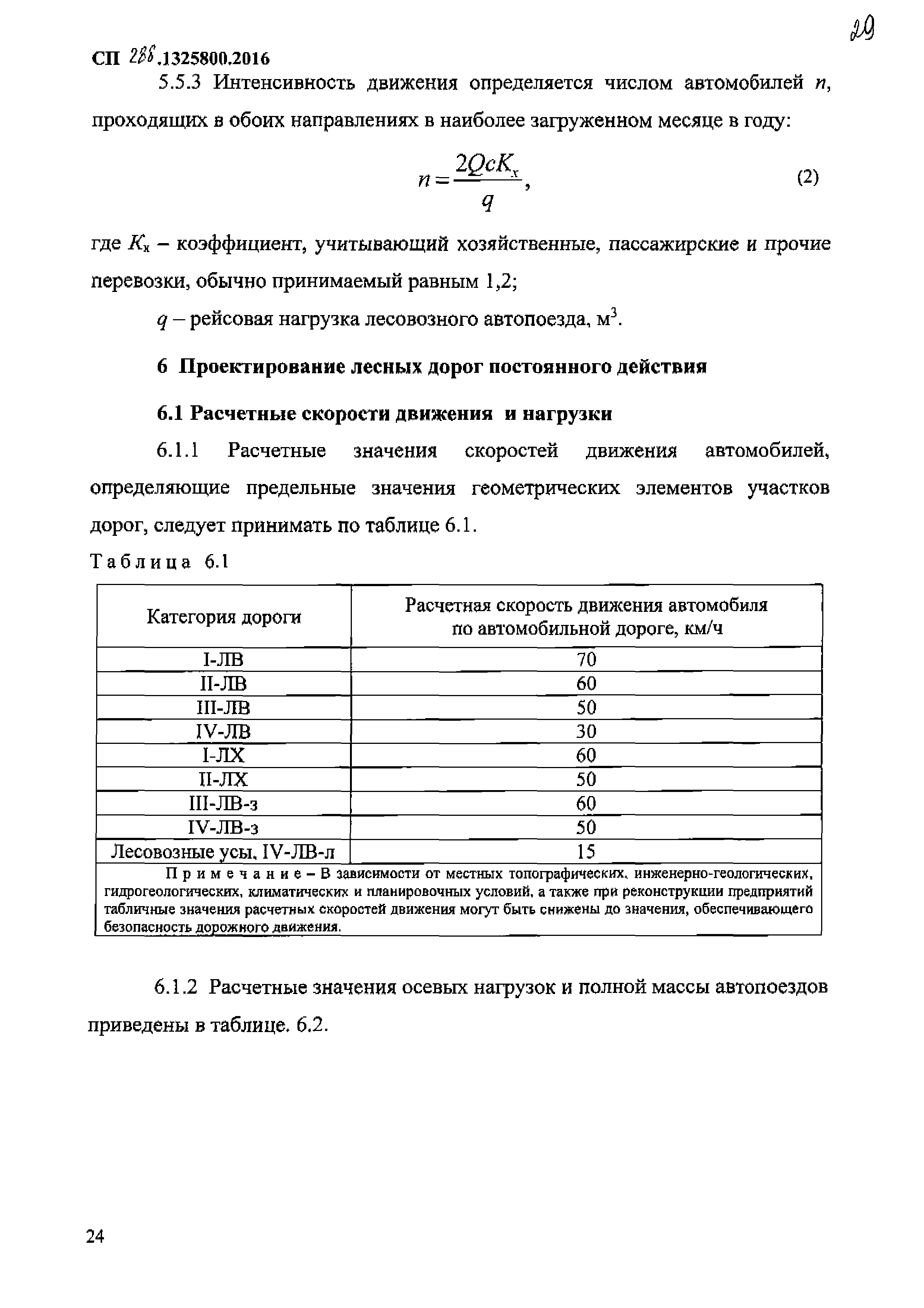 Скачать СП 288.1325800.2016 Дороги лесные. Правила проектирования и  строительства