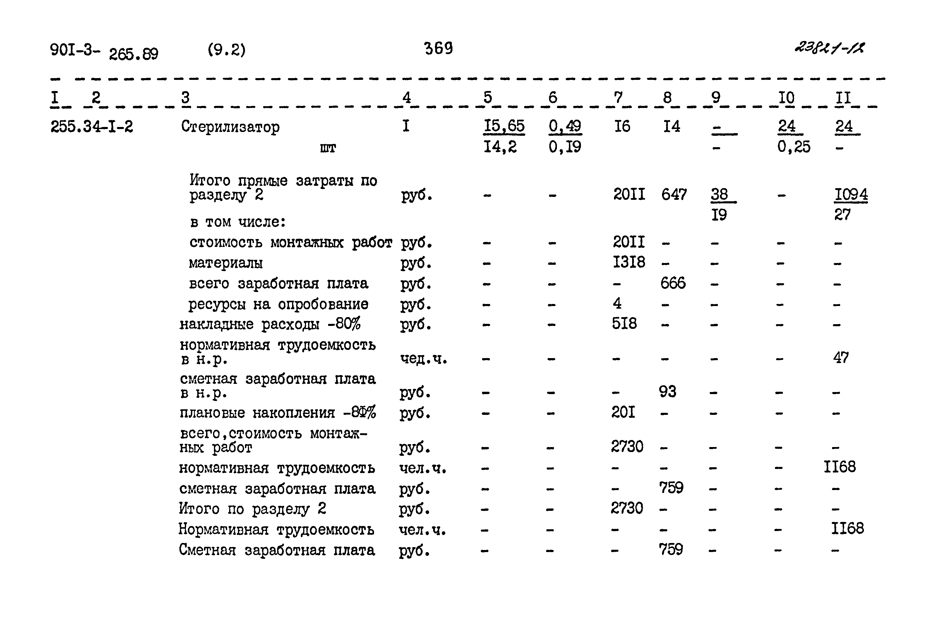 Типовой проект 901-3-265.89