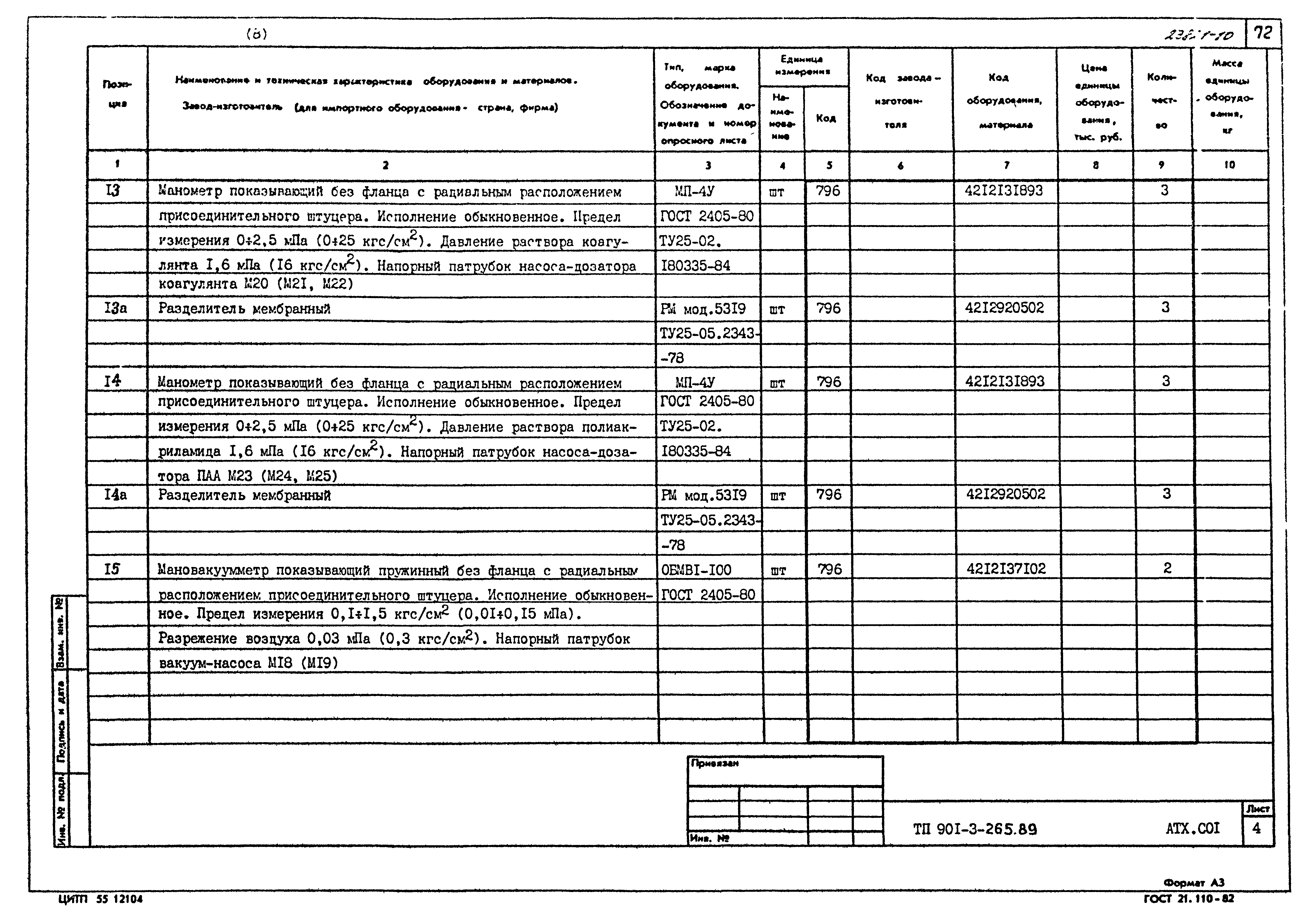 Типовой проект 901-3-265.89