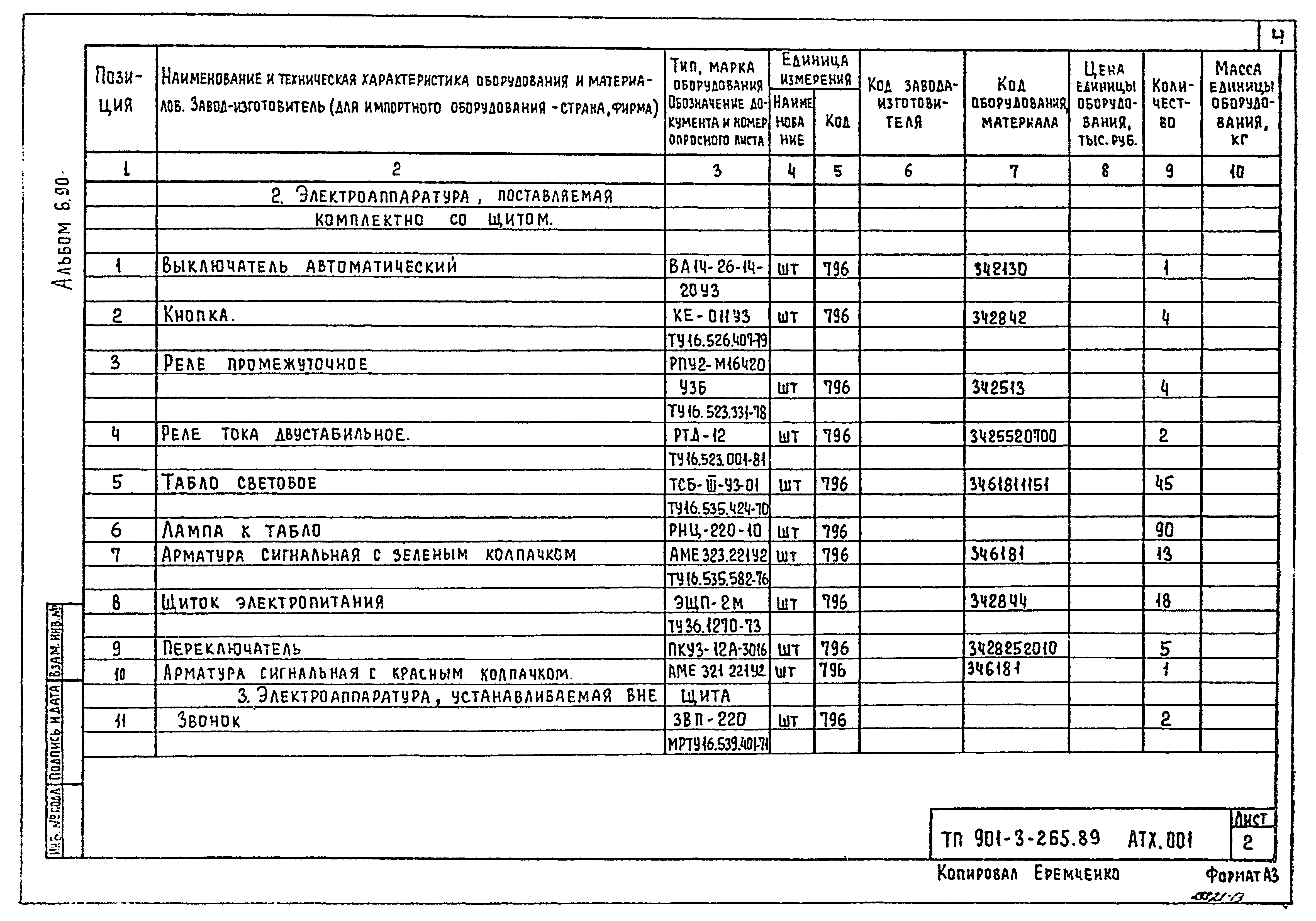Типовой проект 901-3-265.89
