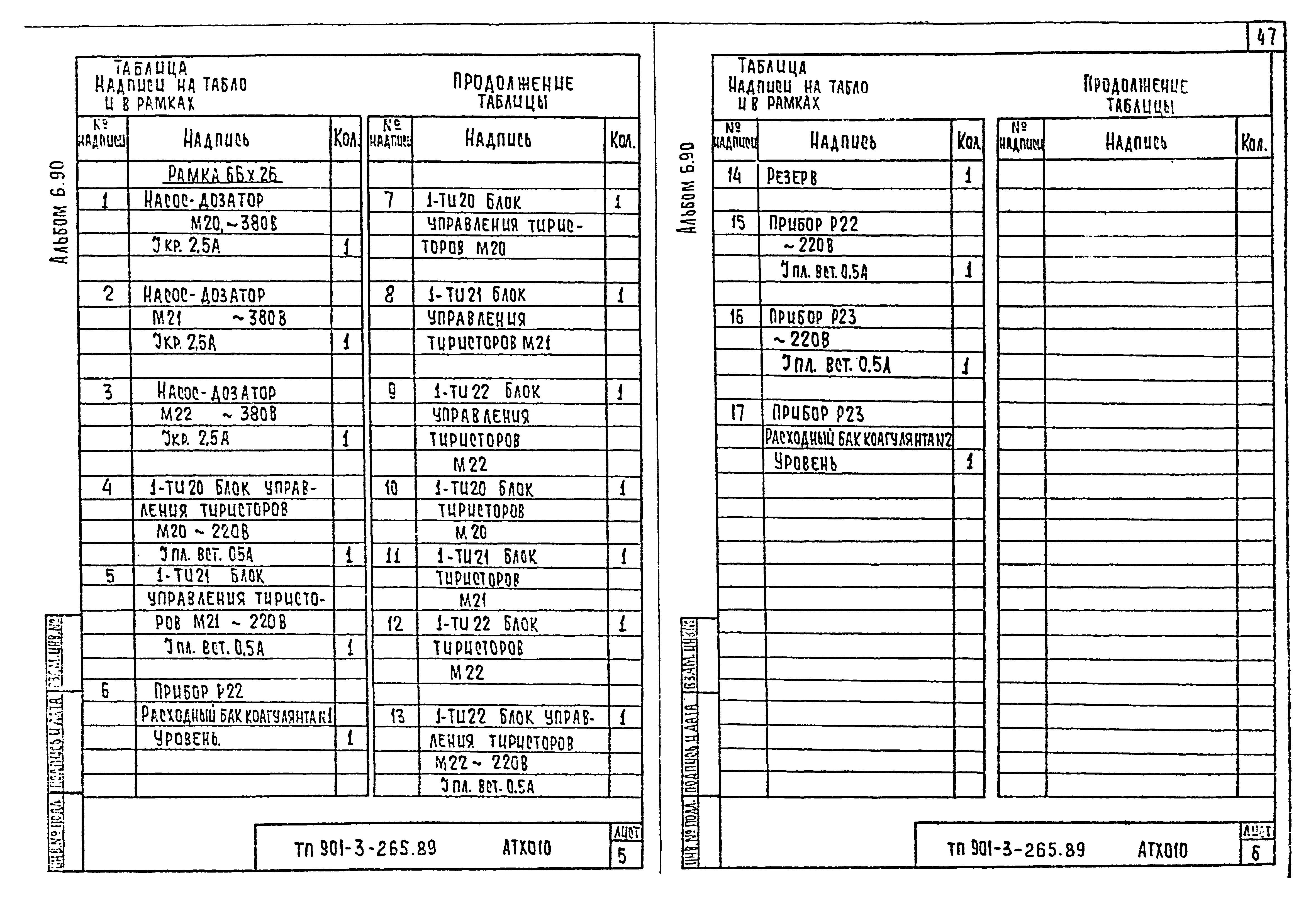 Типовой проект 901-3-265.89