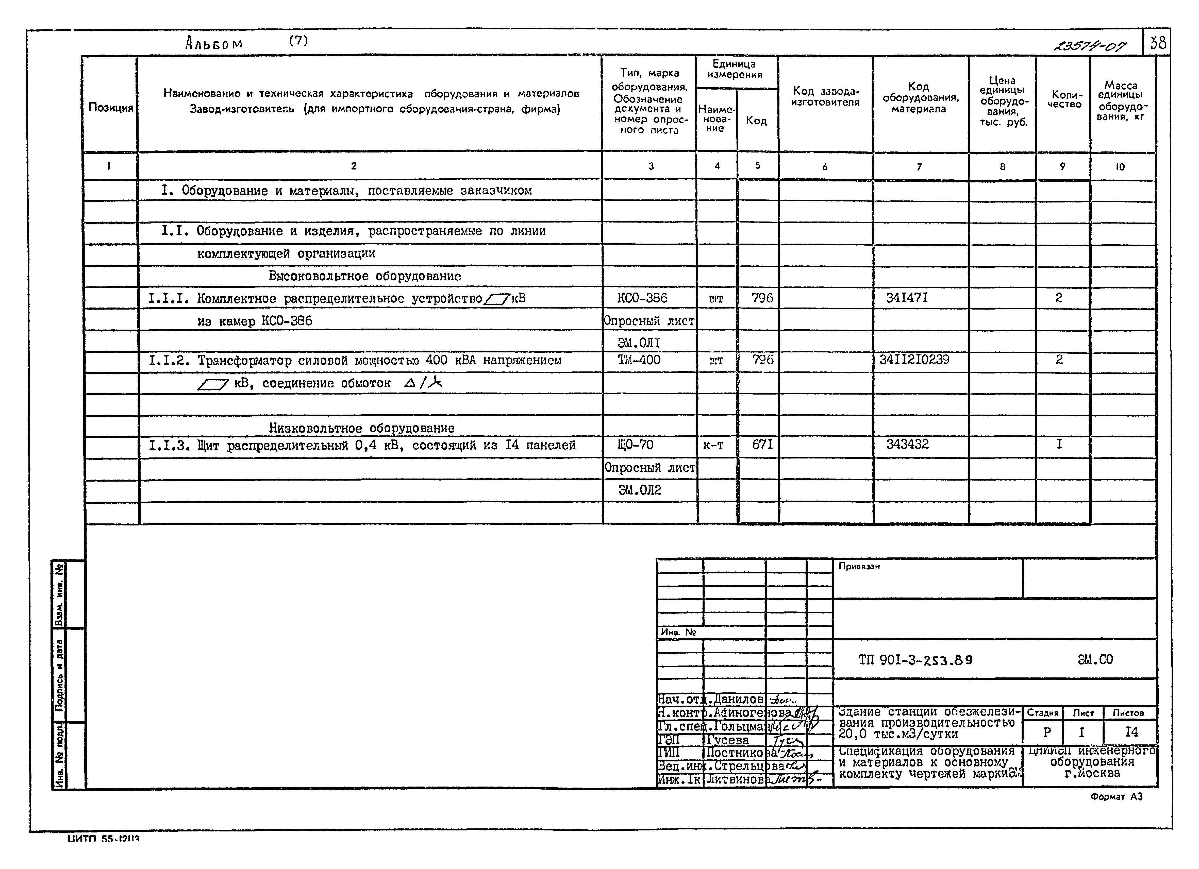 Типовой проект 901-3-253.89