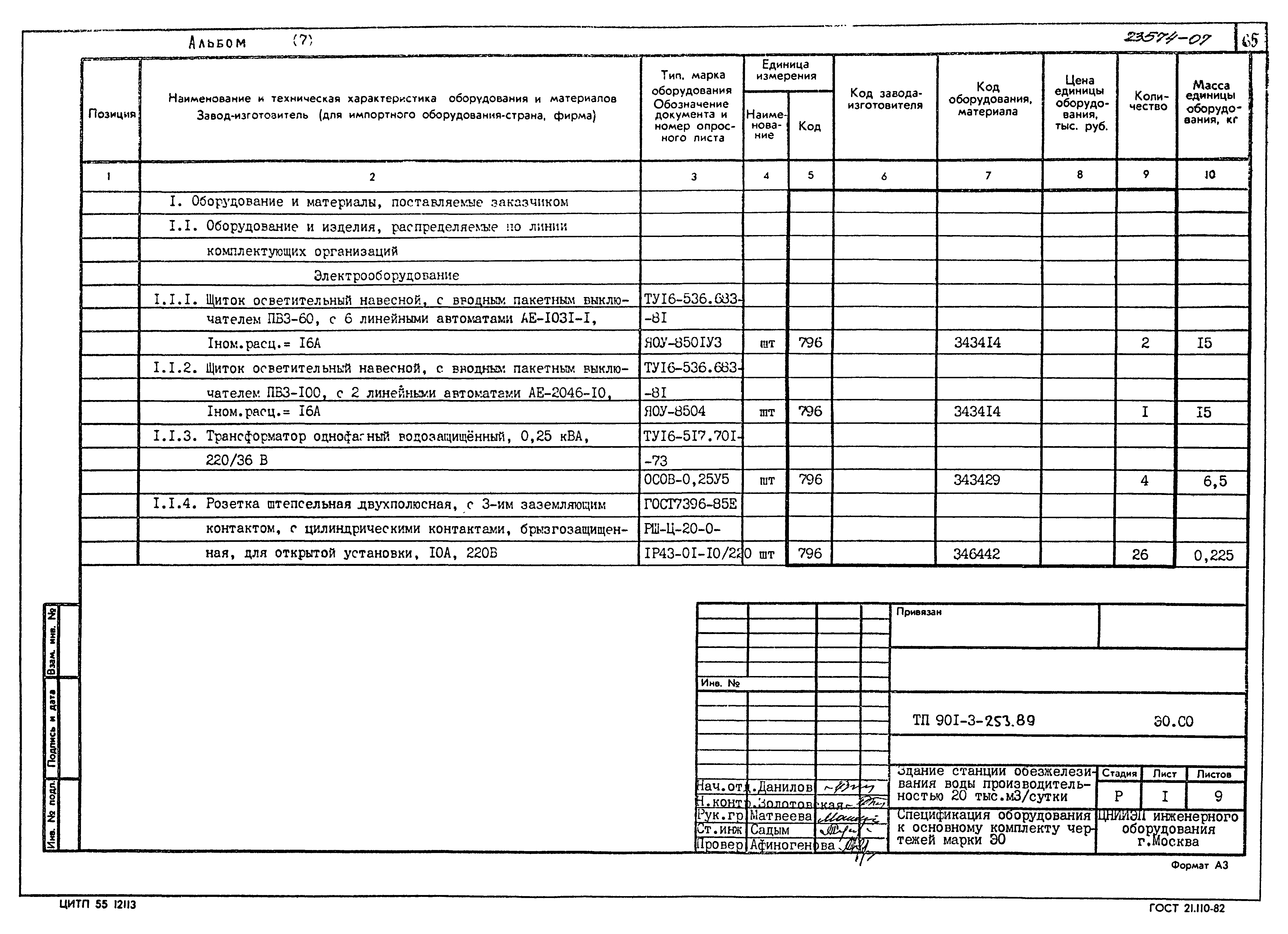 Типовой проект 901-3-253.89
