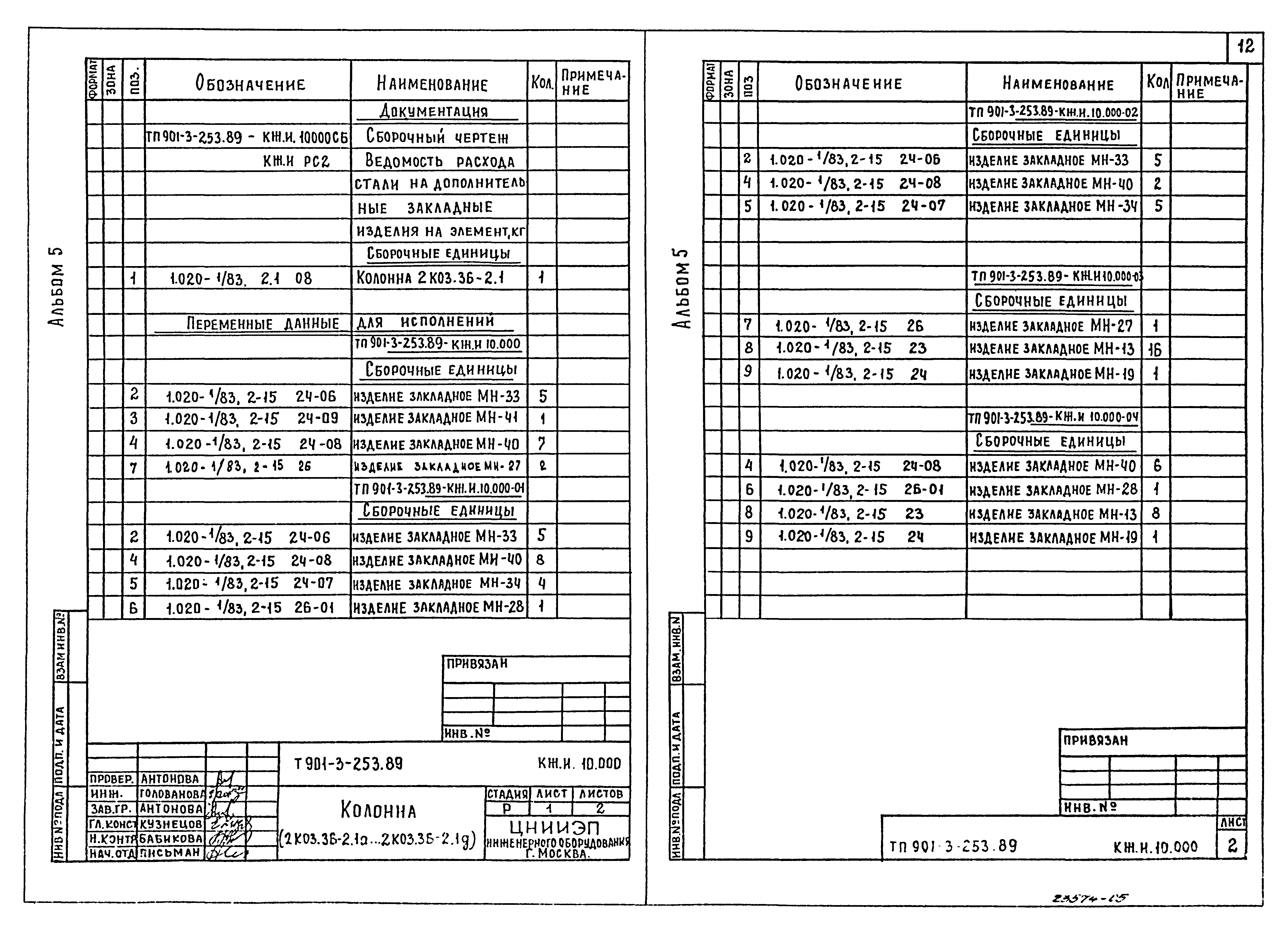 Типовой проект 901-3-253.89