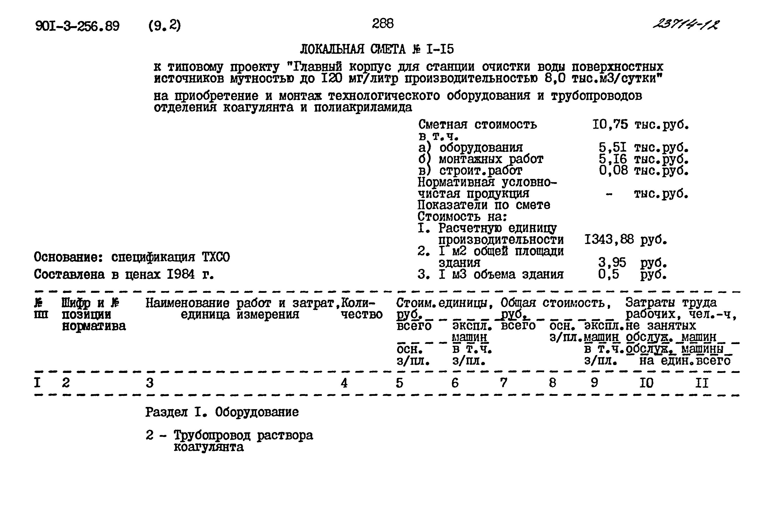 Типовой проект 901-3-256.89