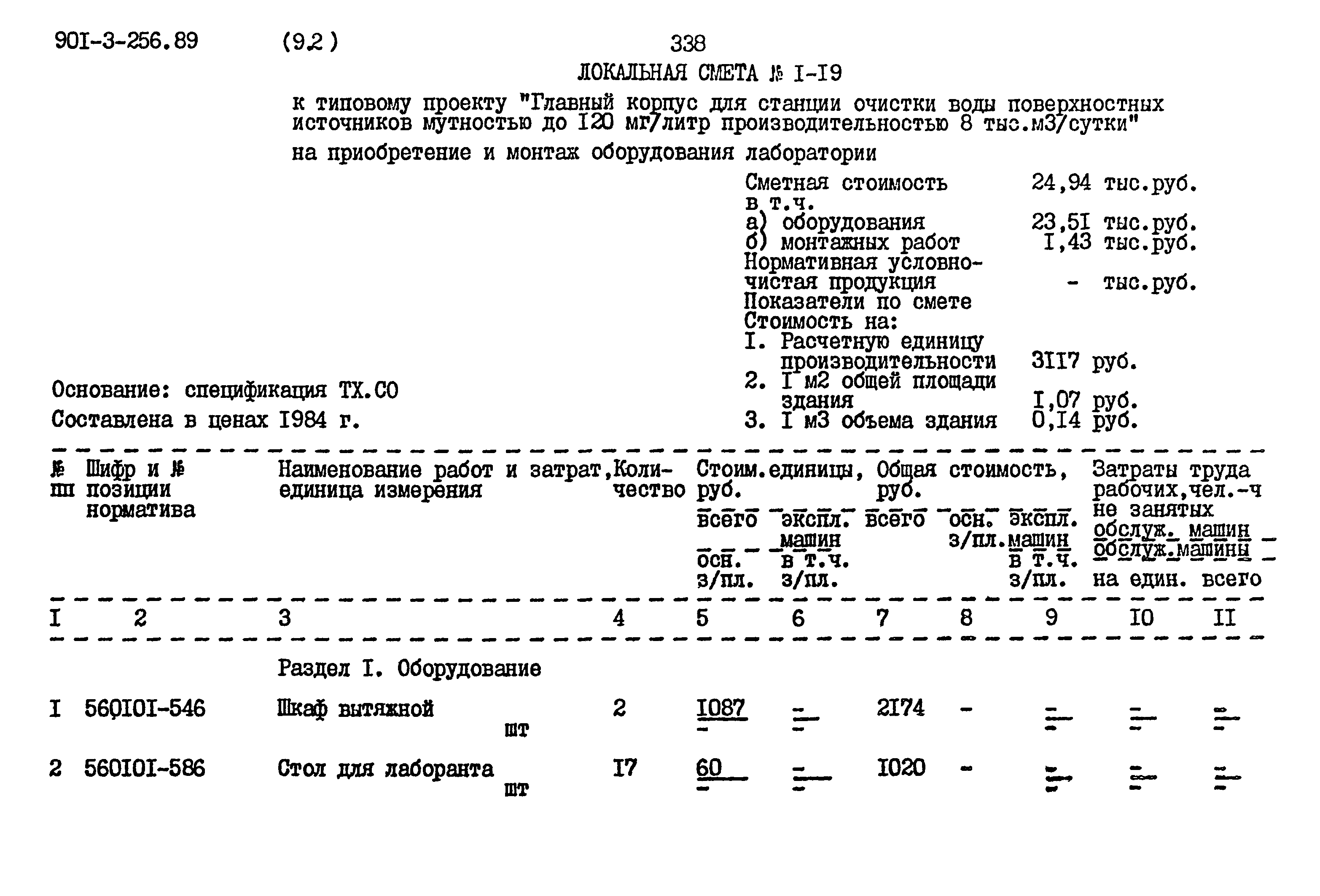 Типовой проект 901-3-256.89