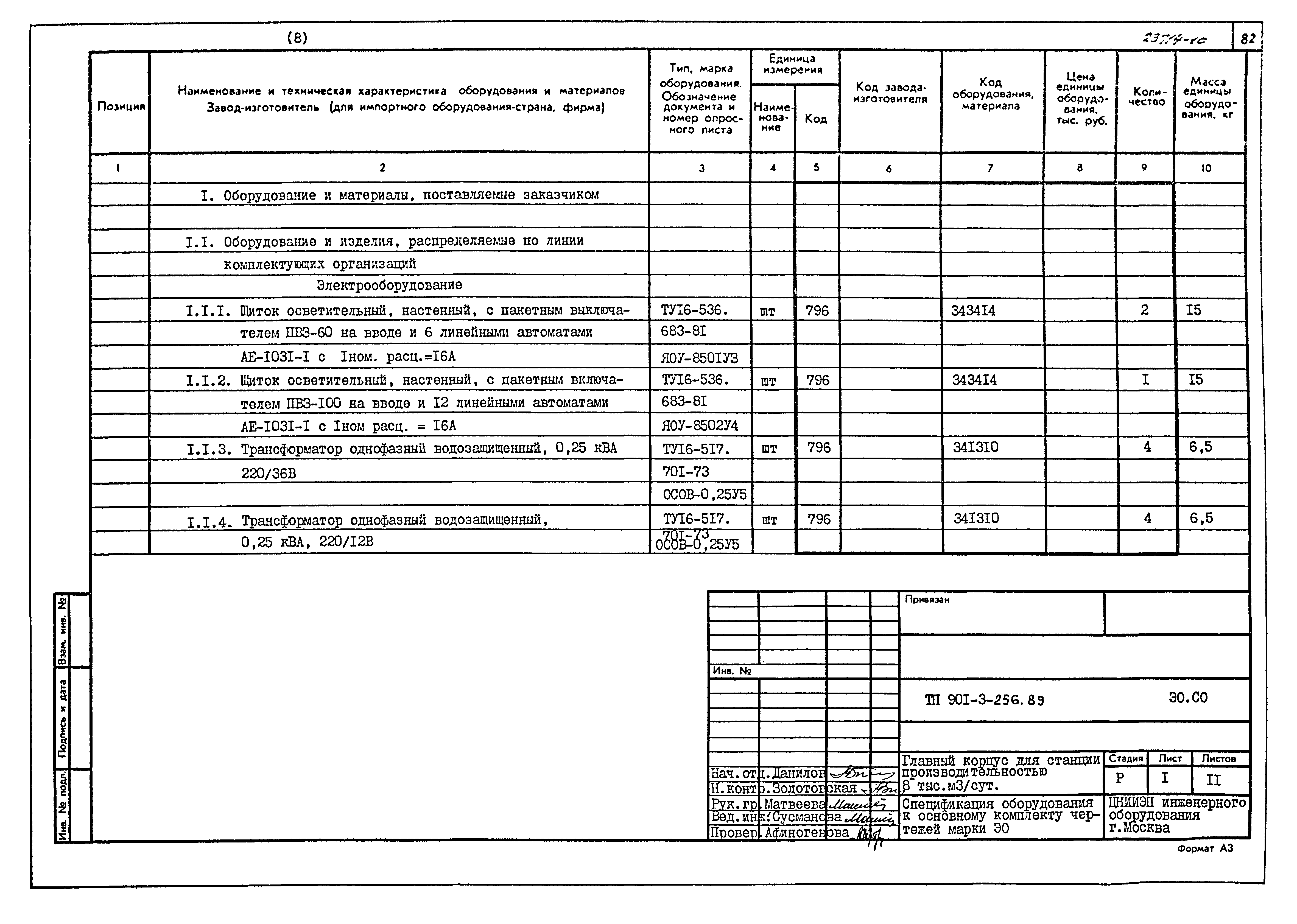 Типовой проект 901-3-256.89
