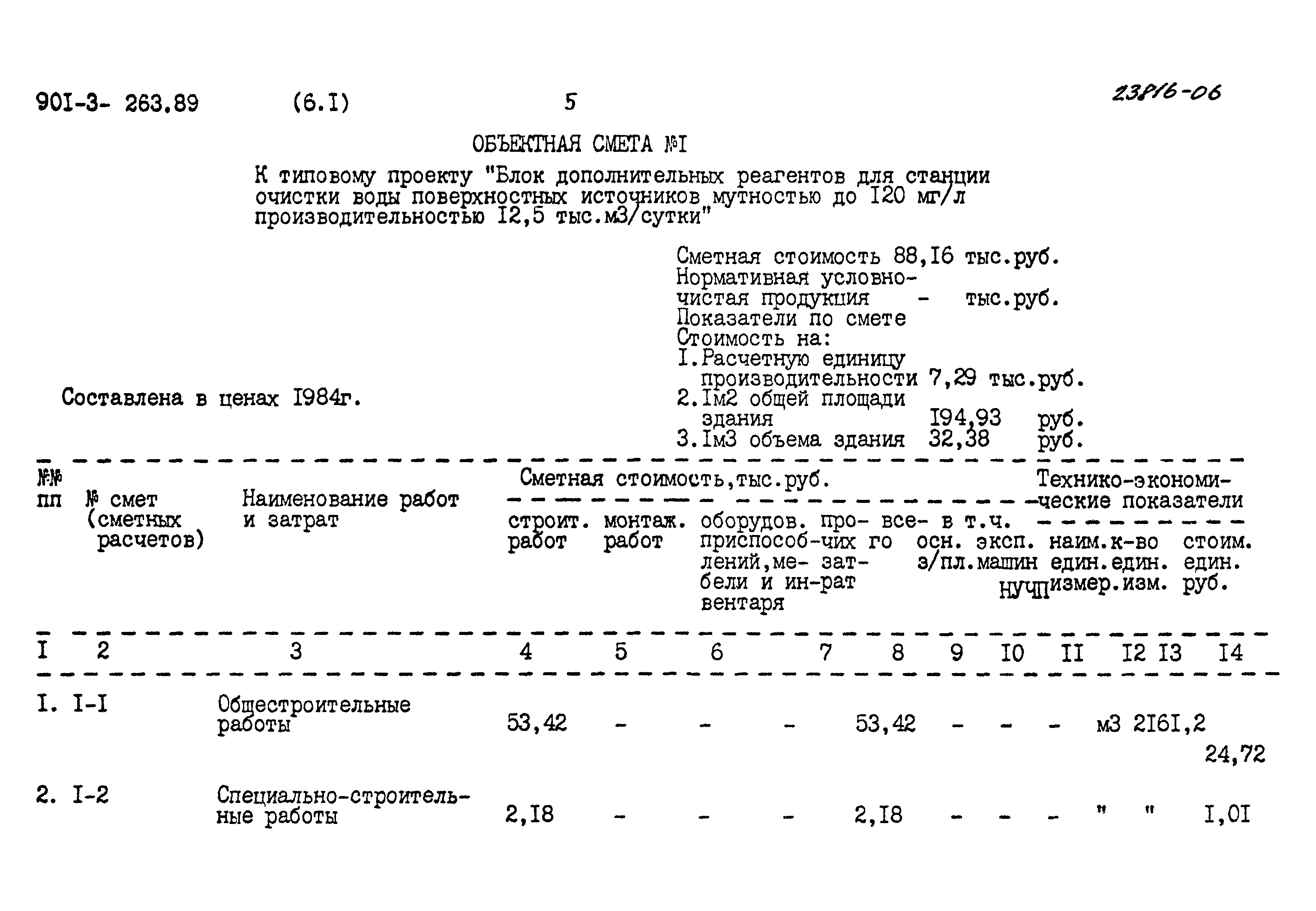 Типовой проект 901-3-263.89