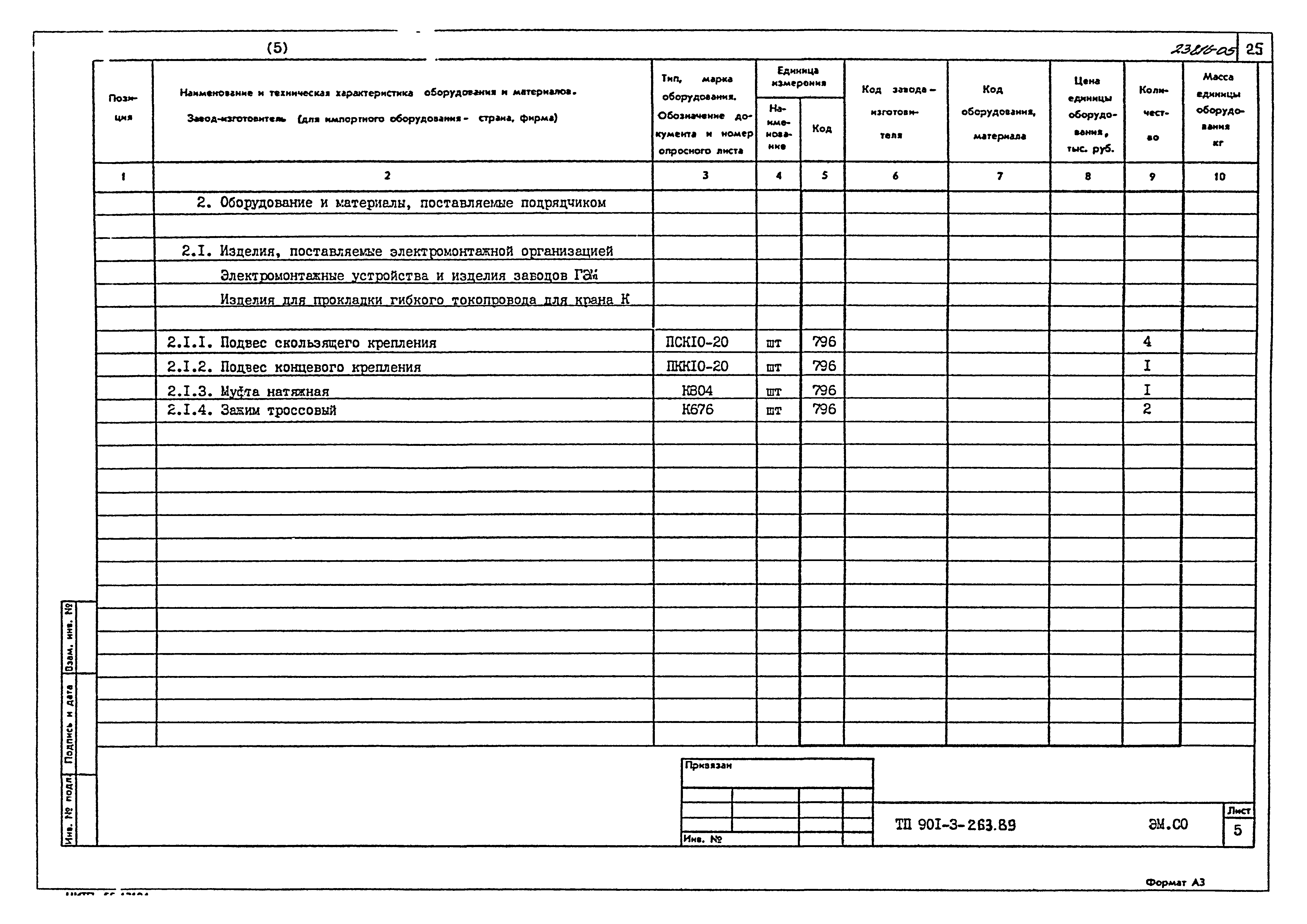 Типовой проект 901-3-263.89