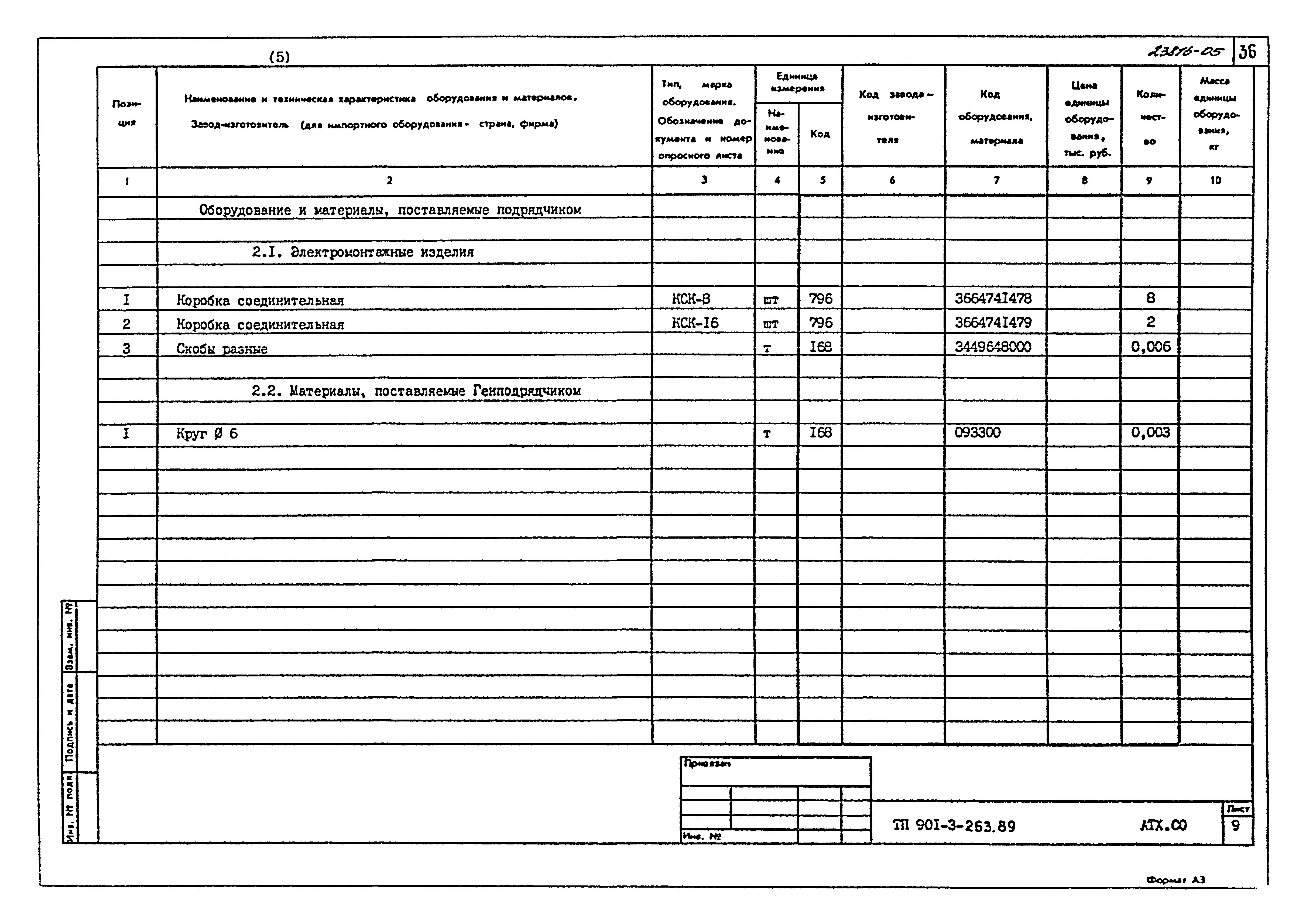 Типовой проект 901-3-263.89