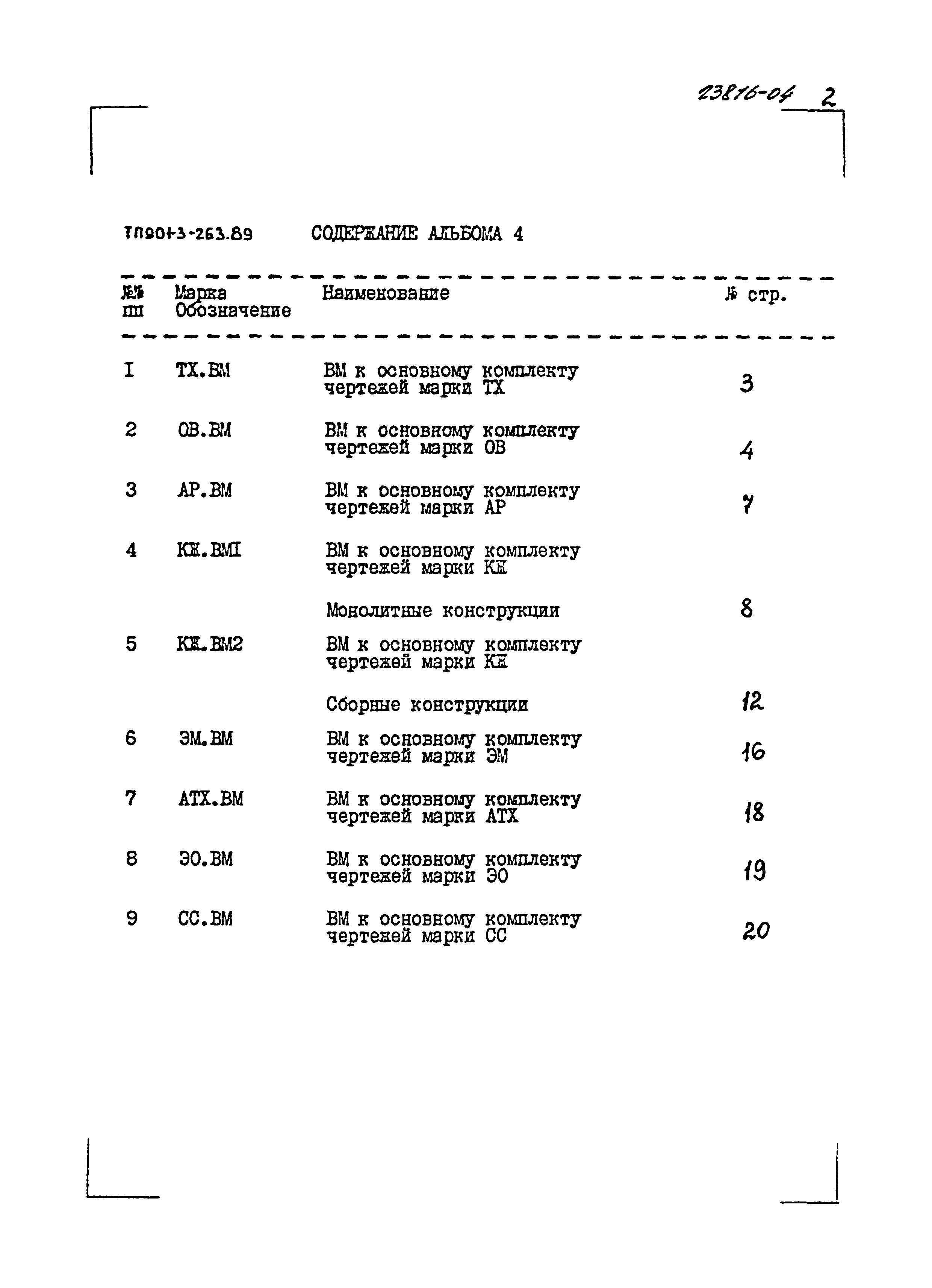 Типовой проект 901-3-263.89