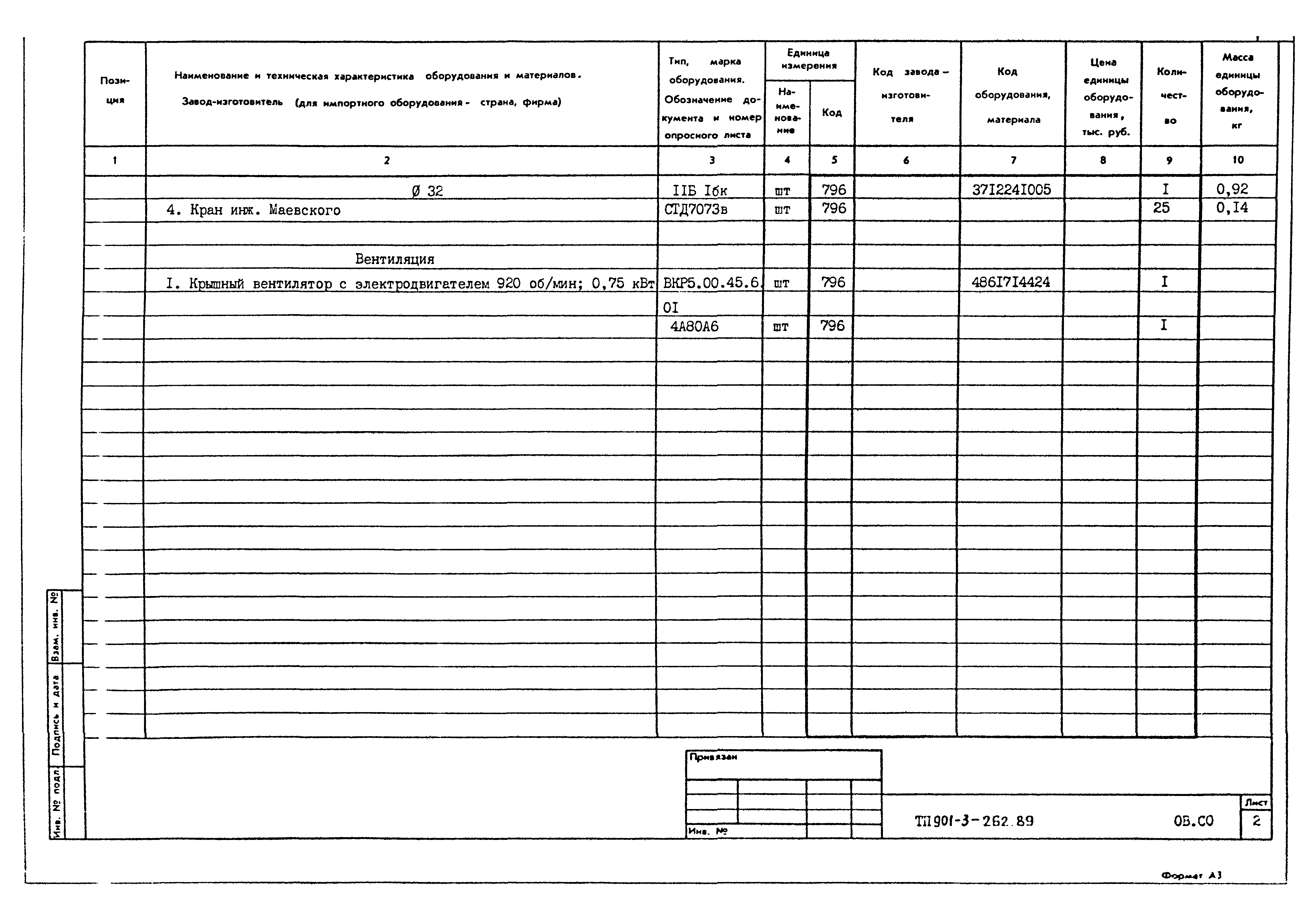 Типовой проект 901-3-262.89