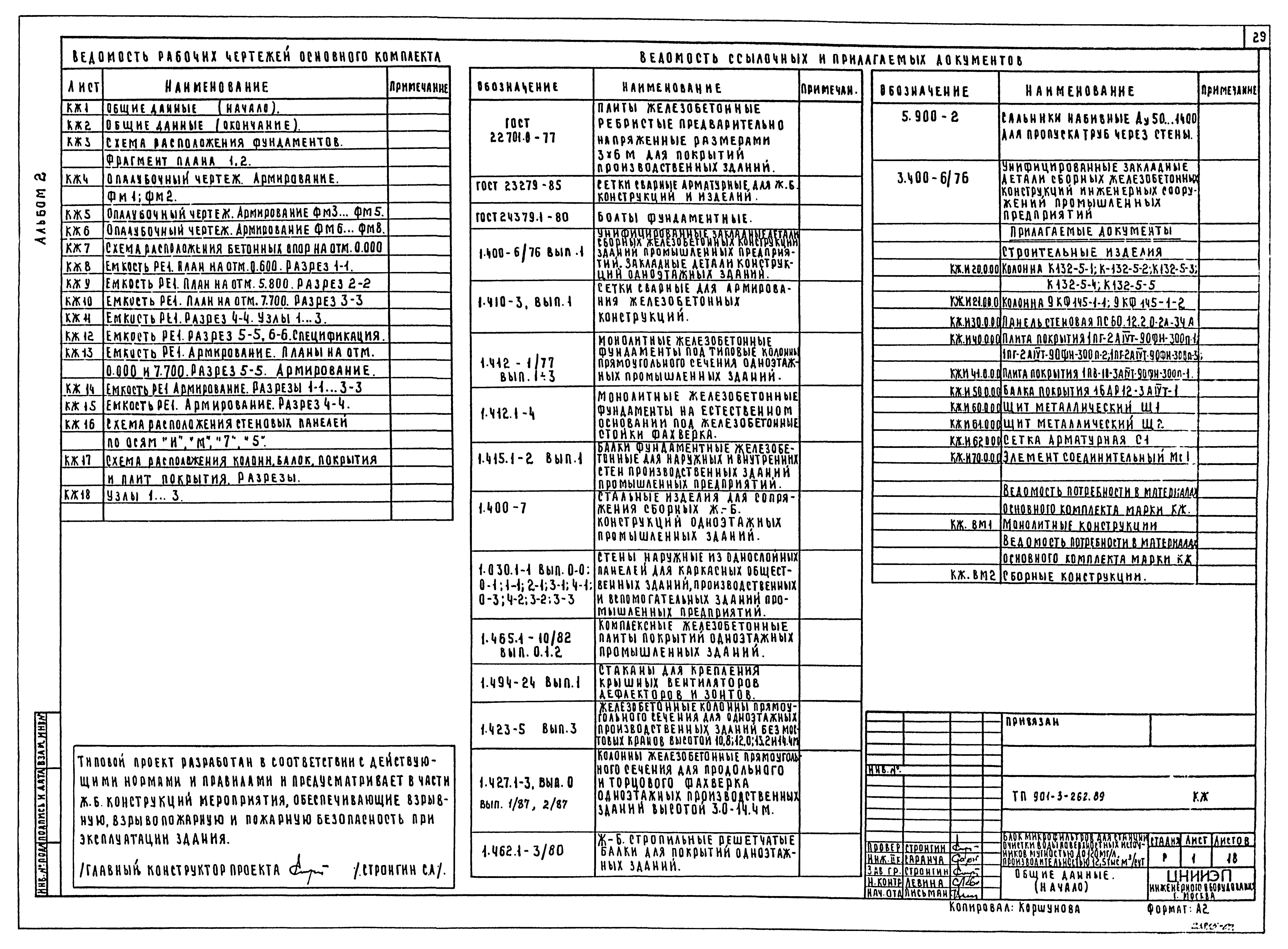 Типовой проект 901-3-262.89