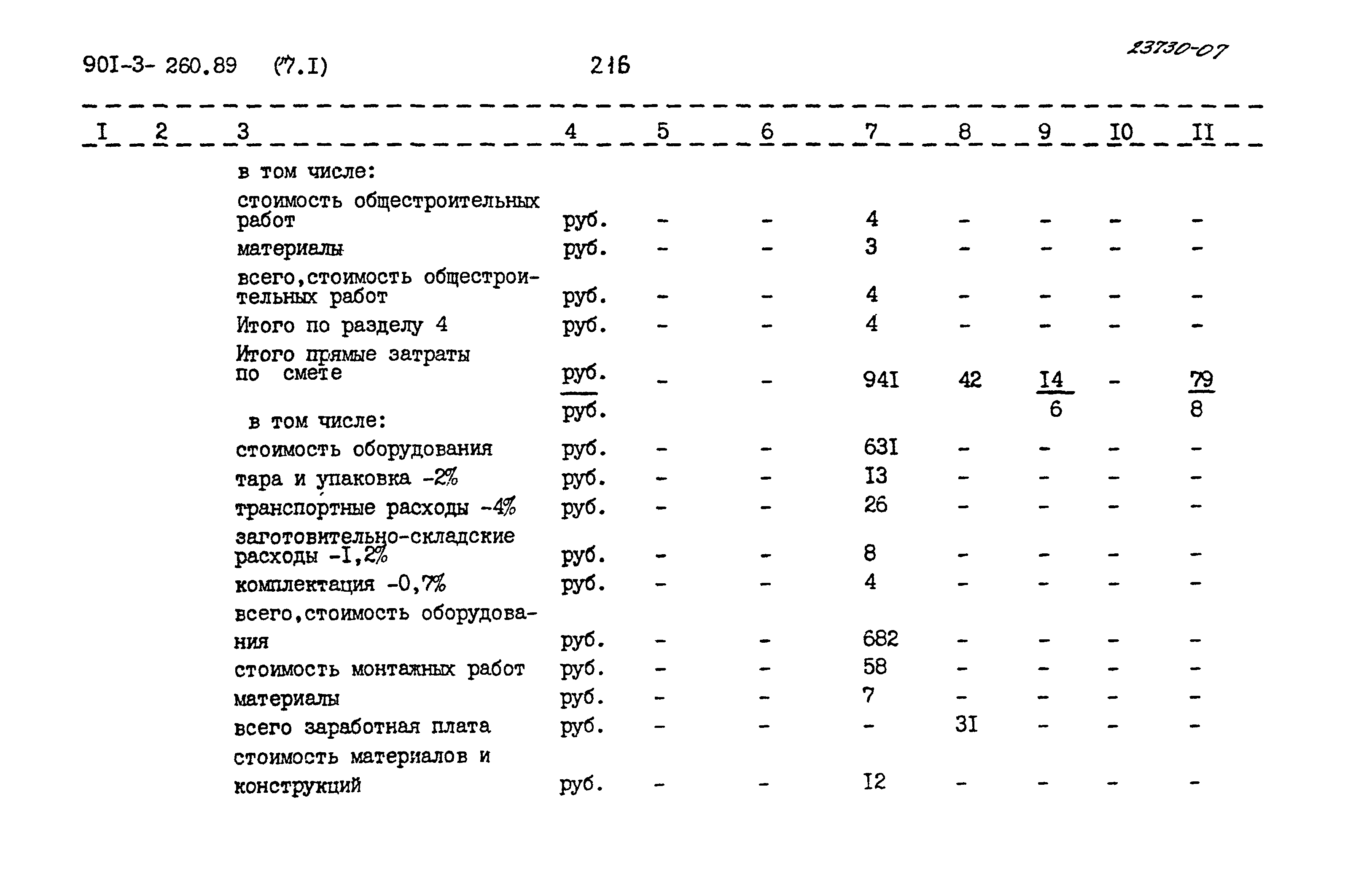 Типовой проект 901-3-260.89