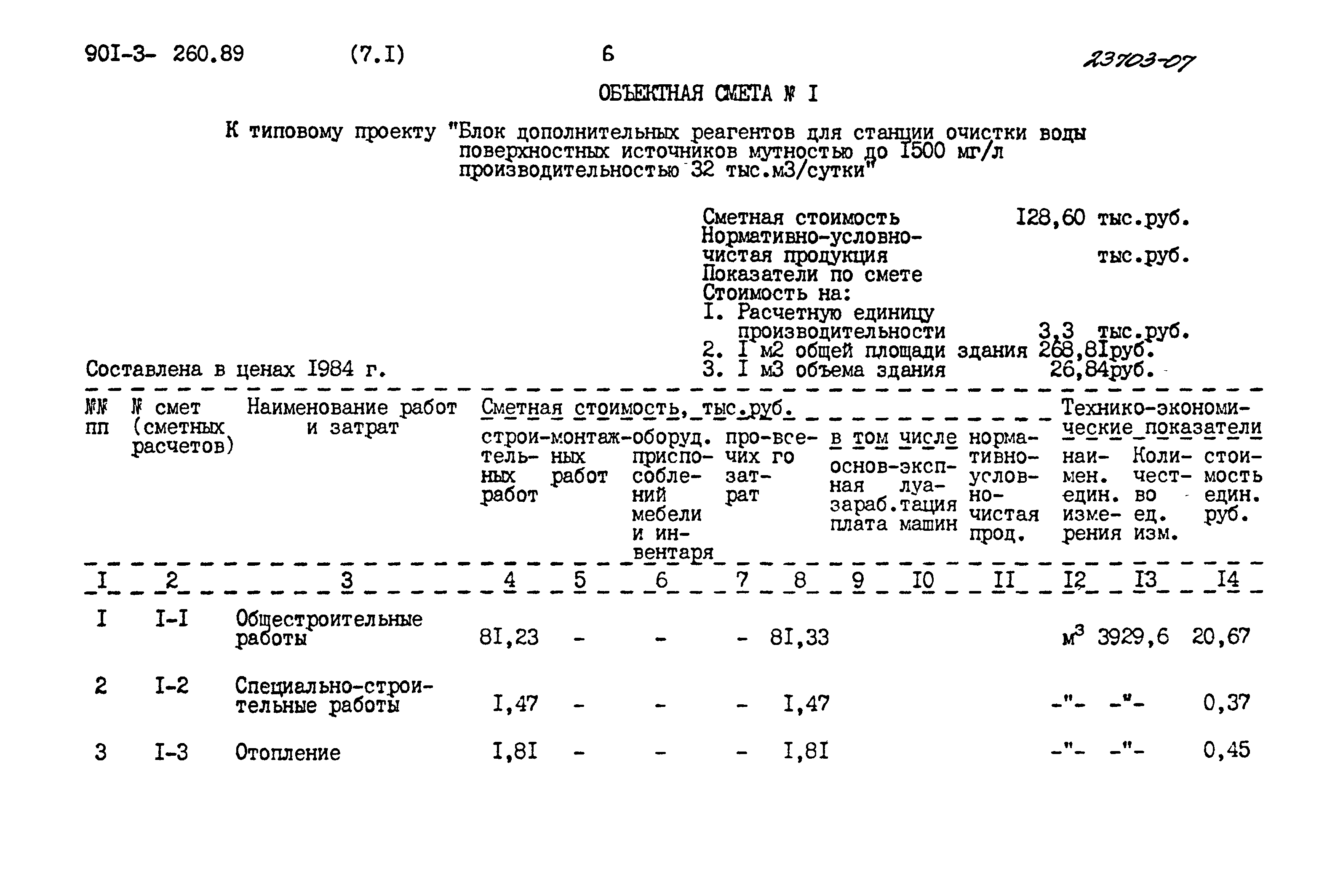 Типовой проект 901-3-260.89