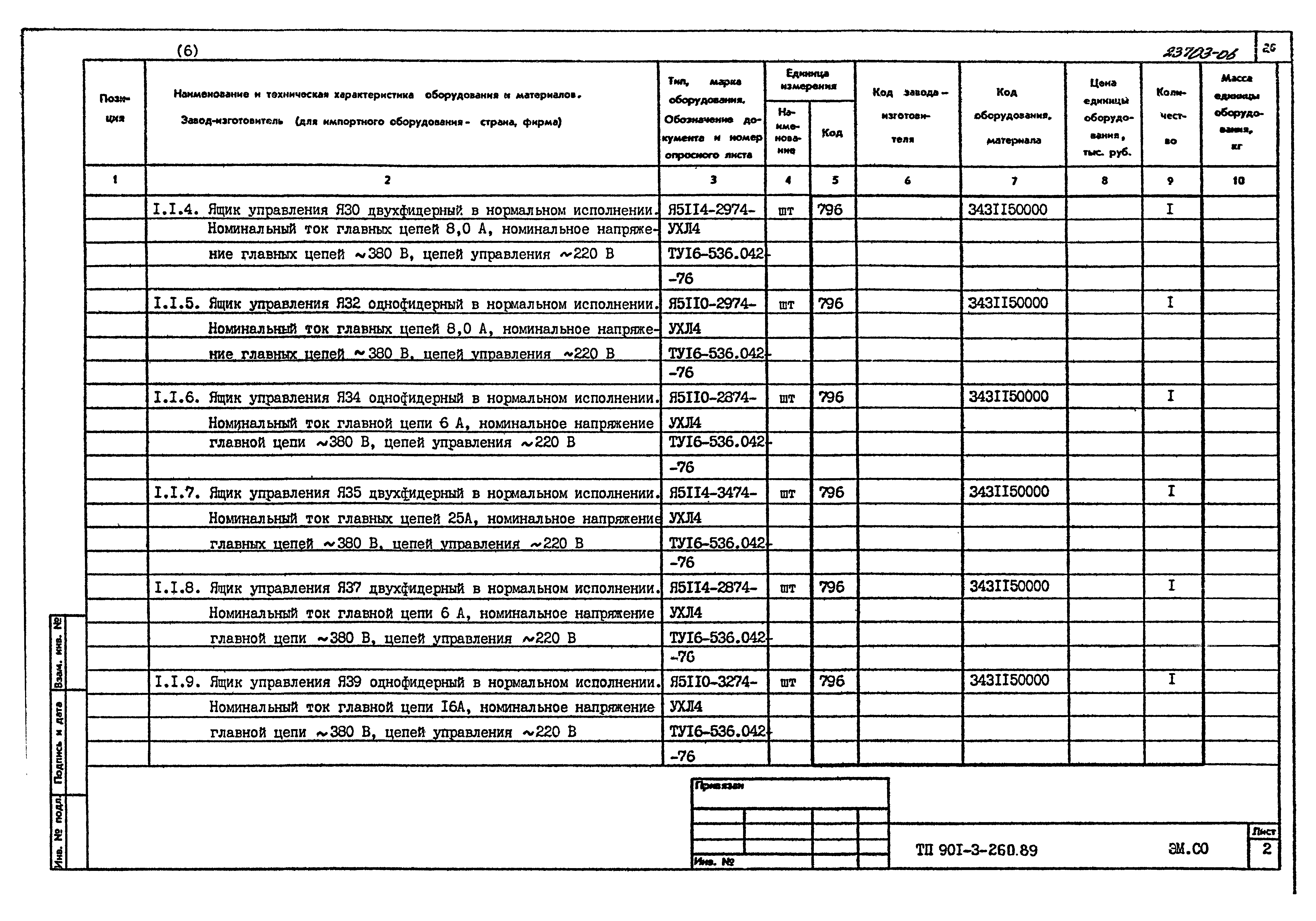 Типовой проект 901-3-260.89