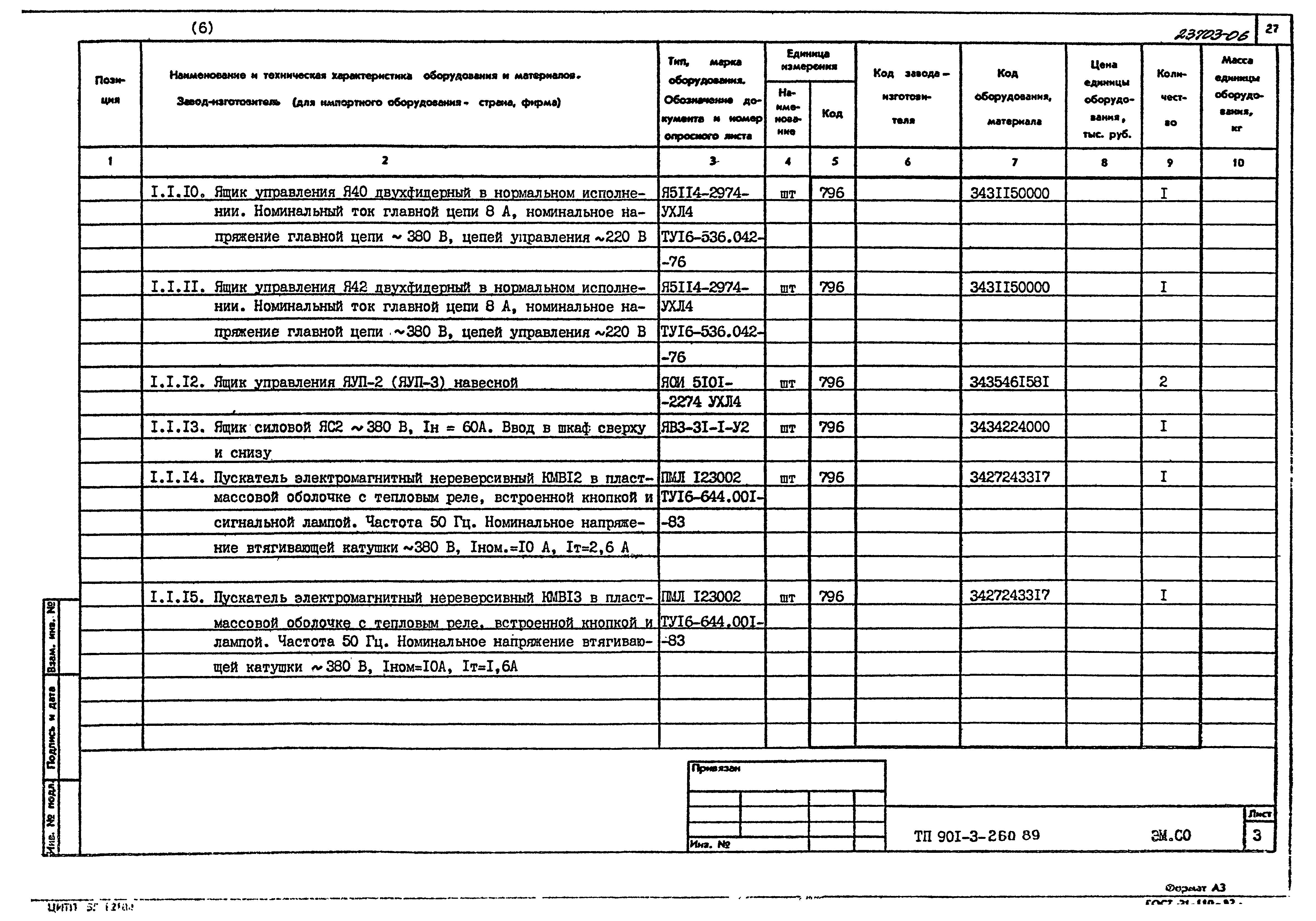 Типовой проект 901-3-260.89