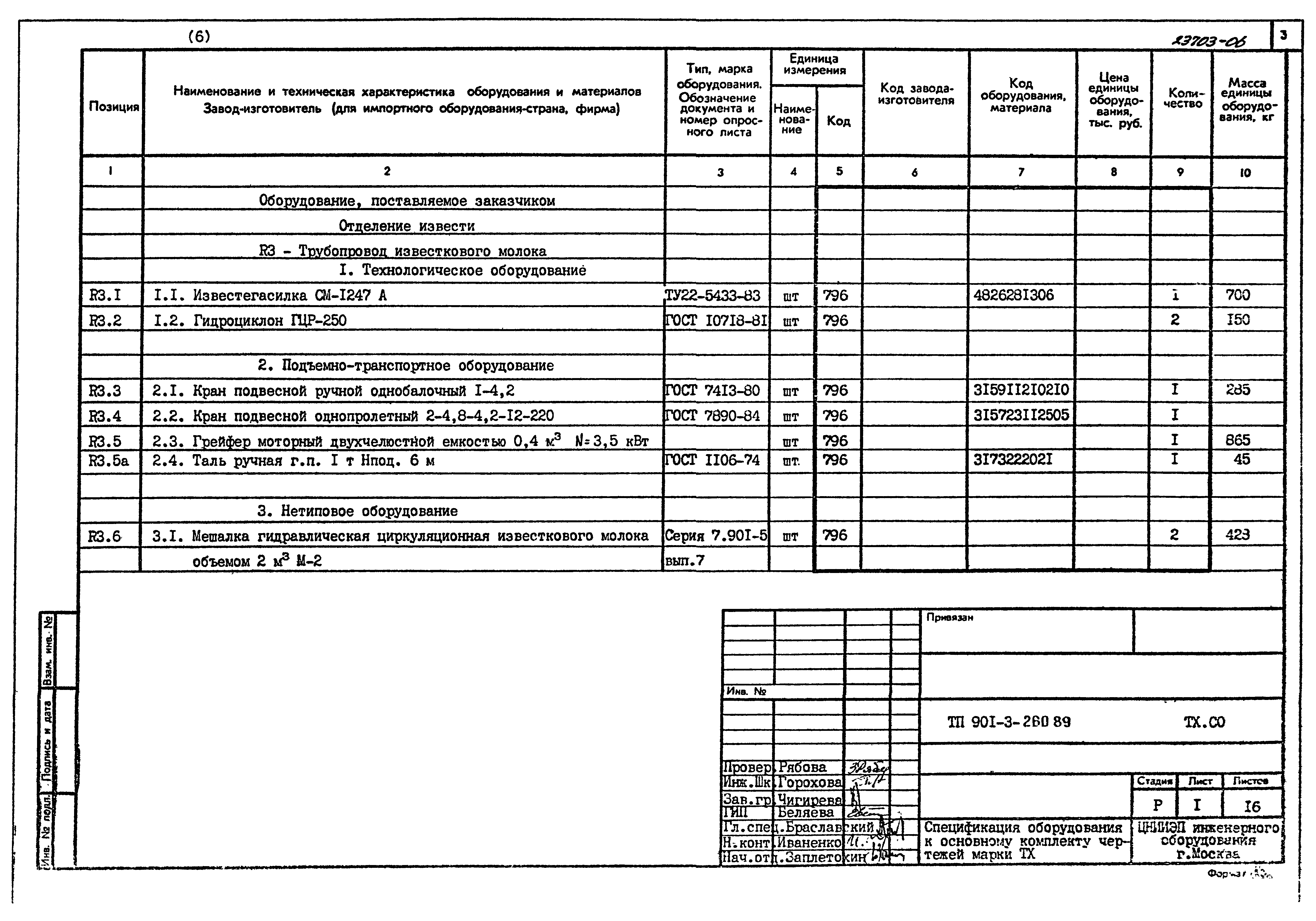 Типовой проект 901-3-260.89
