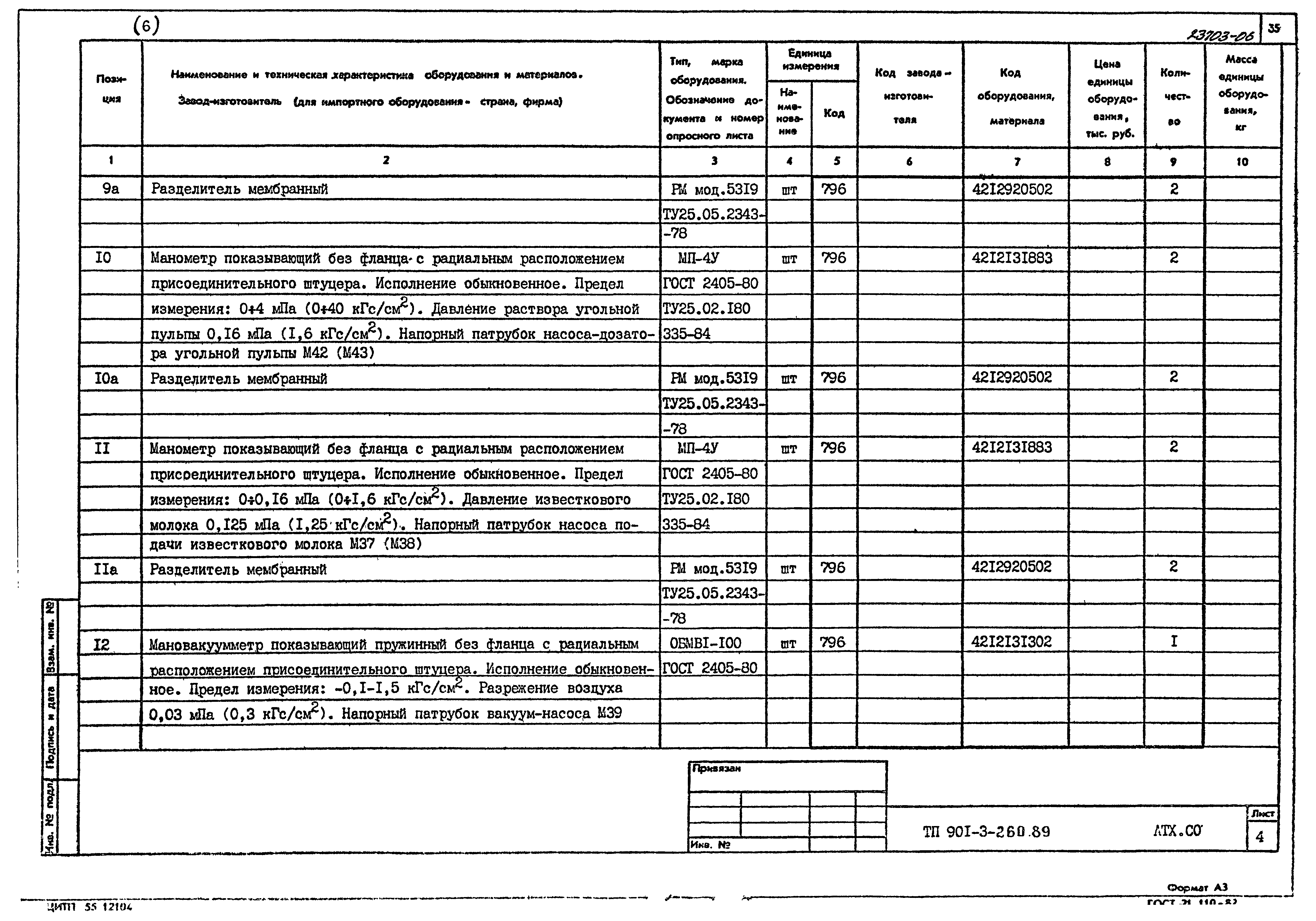 Типовой проект 901-3-260.89