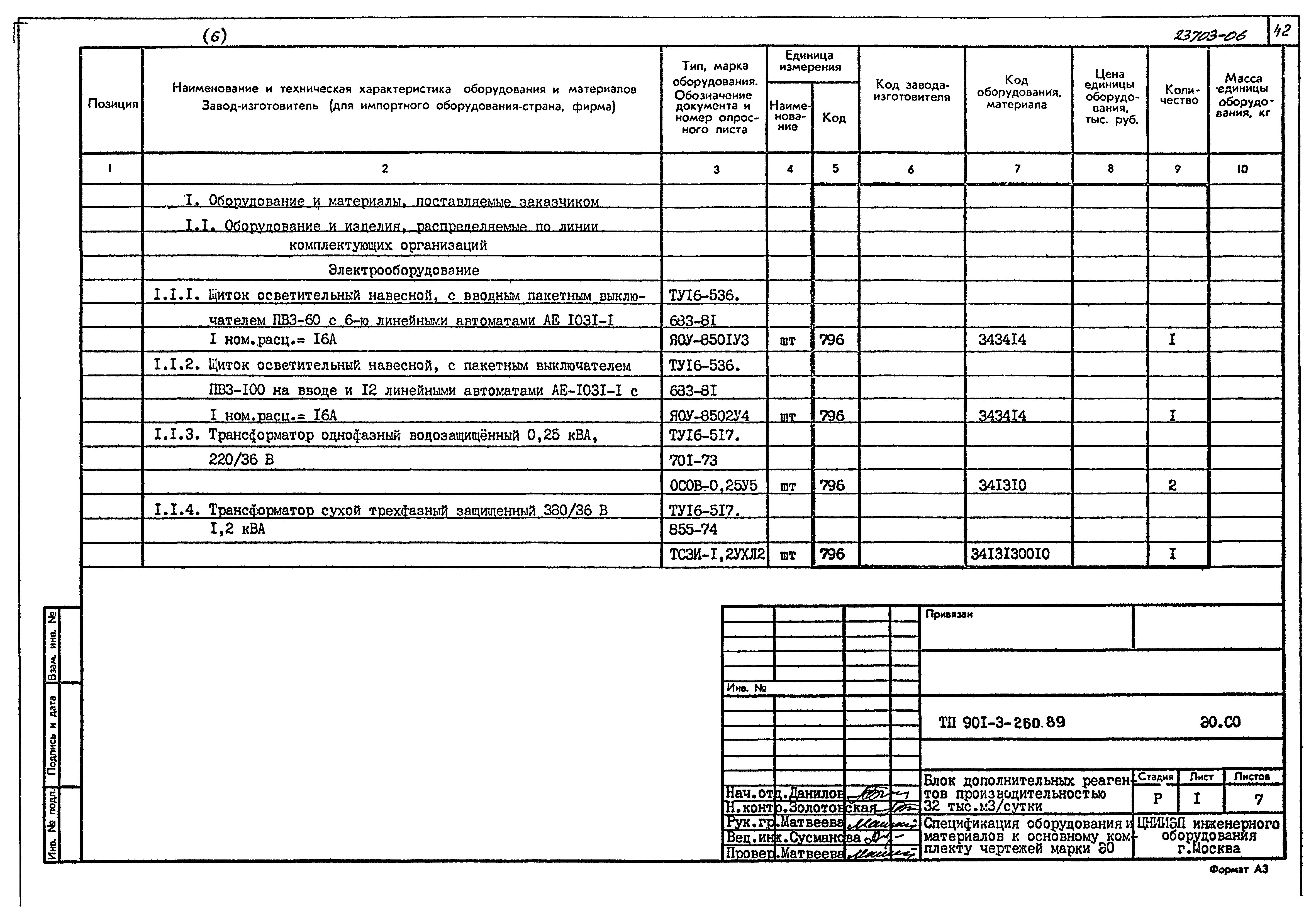 Типовой проект 901-3-260.89
